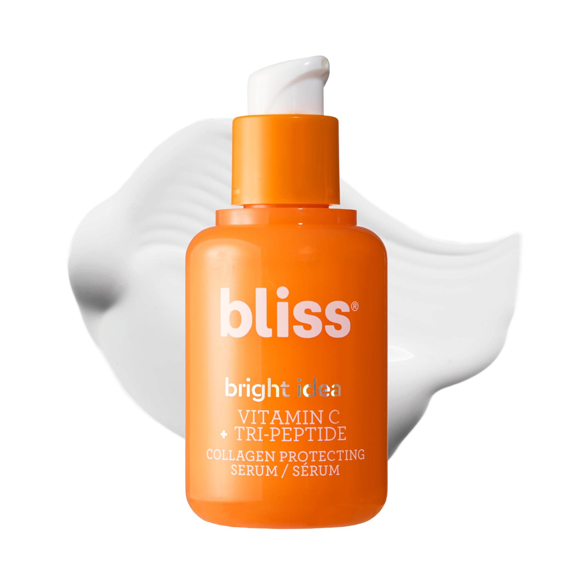 Bliss Bright Idea Vitamin C + Tri-Peptide Collagen Brightening Face Skincare Serum - Anti Aging, Reduces Dark Spots, Boosts Skin
