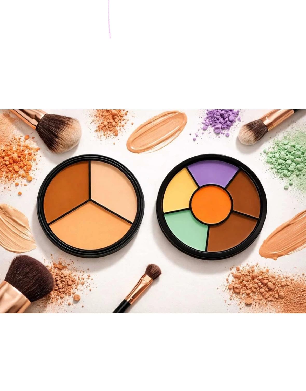 Concealer Palette Set, Colour Correcting Wheel With Contour Shades, Full Coverage Makeup