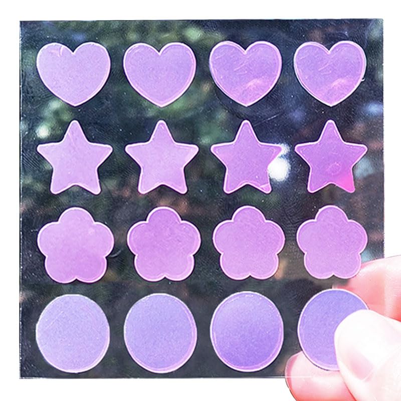 80 Pcs Uv Stickers For Sunscreen Uv Detection Stickers Know When To Re-Apply Sunscreen Uv Stickers Safe For Uv Protection (Shape