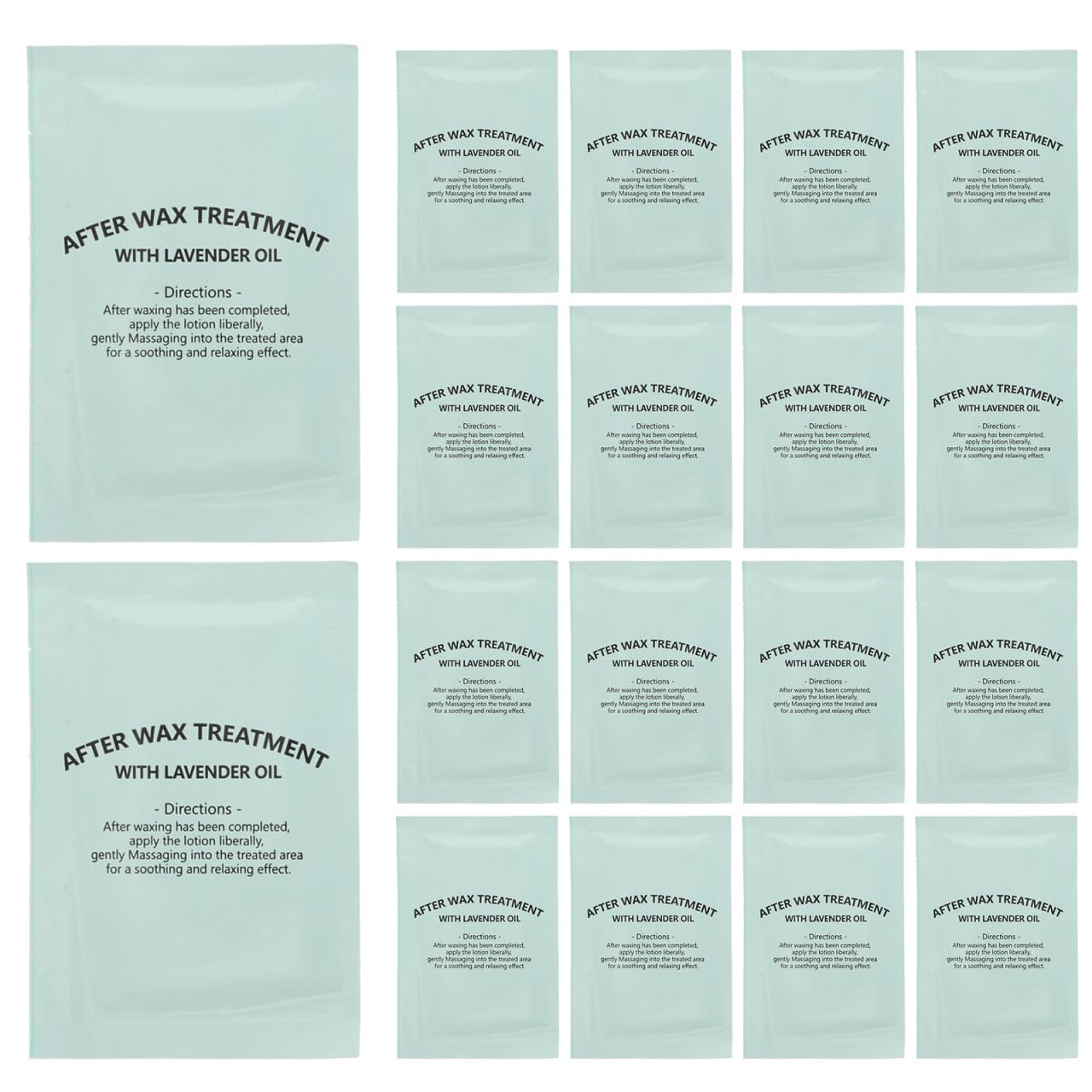 Healeved Post Wax Oil Wipes 20 Individually Wrapped Wax Remover Wipes for after Waxing Care Skin Cleansing Redness Reducer Trave