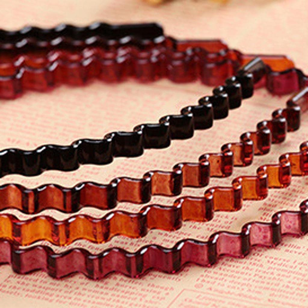 BNF Zig Zag Hair Band Toothed Wave Headband Women Men Girls Hair Accessory Brown|Clothing, Shoes & Accessories | Womens Accessor