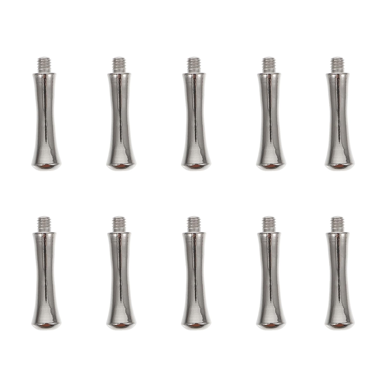 VILLCASE 10Pcs Pet Hair Finger Replacement Scissor Parts, Stainless Steel Finger Rest Scissor for Pet Metal Scissor Parts Nails 