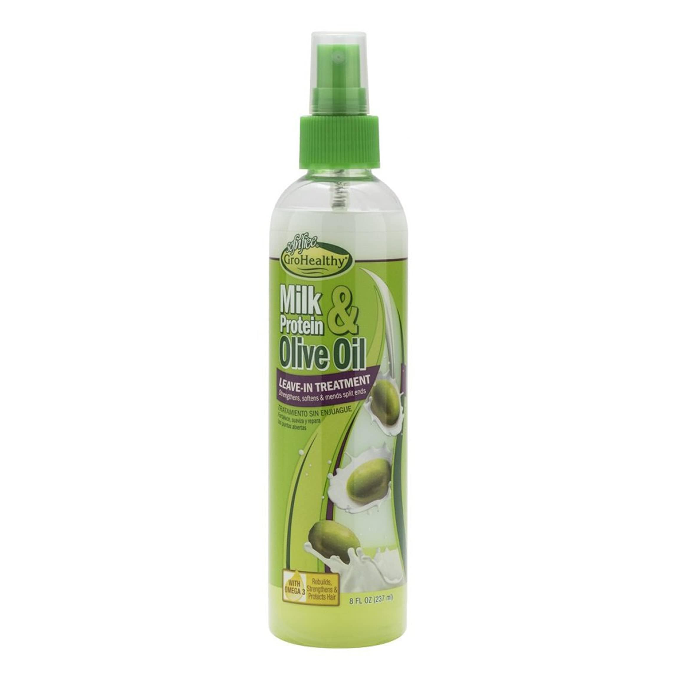 Gro Healthy Sof Nfree Milk Protein & Olive Oil Leave-in Treatment Spray, 8 Oz