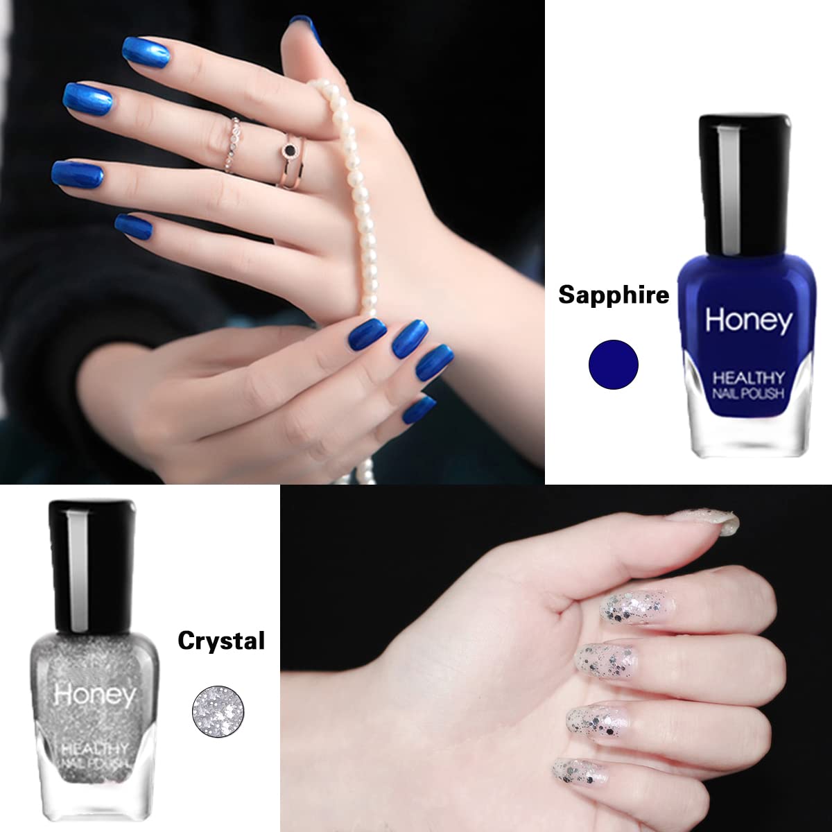 Tophany Non-Toxic Nail Polish Set, Easy Peel Off & Fast Dry, Eco-Friendly & Organic Water Based Nail Polish for Women & Teens