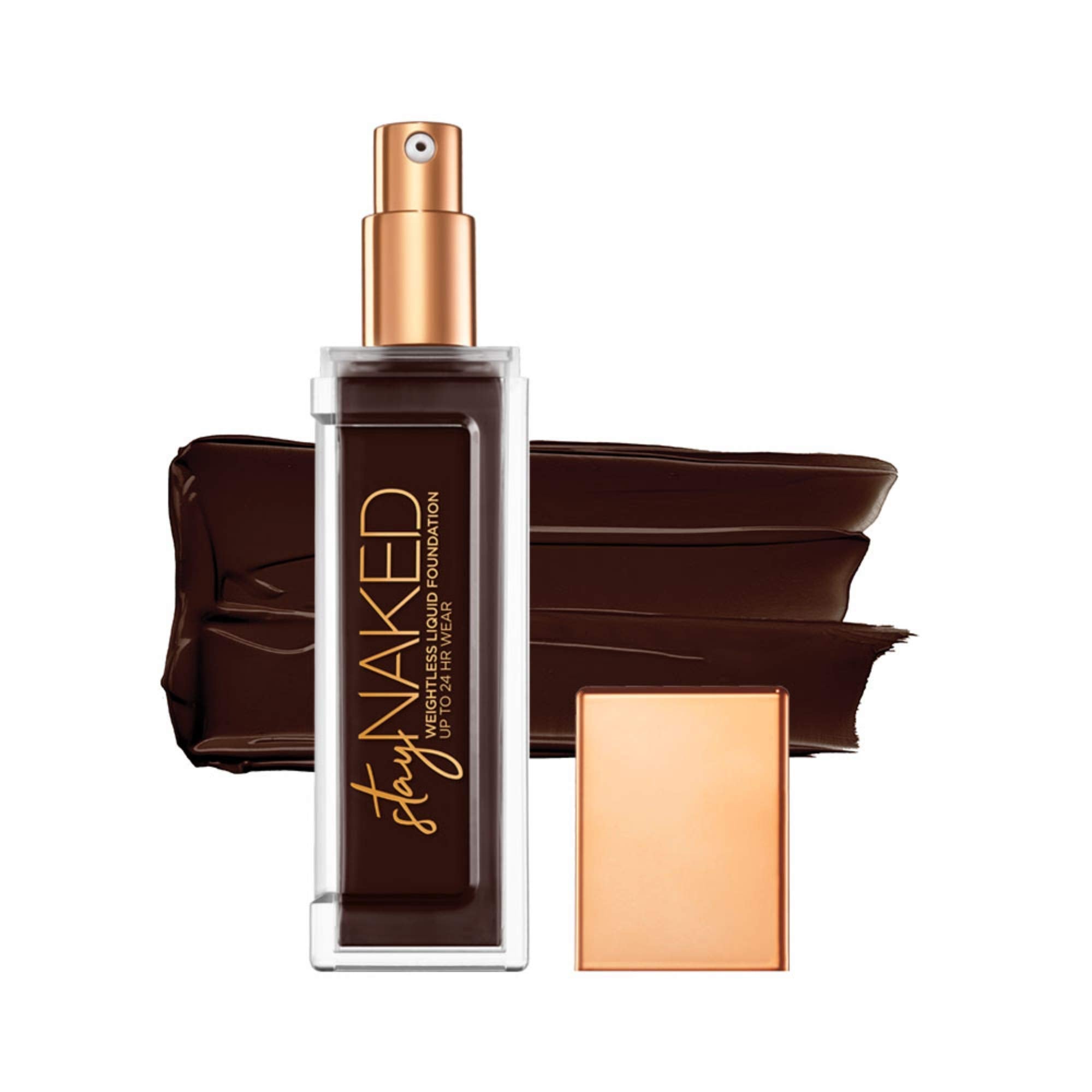 Urban Decay Stay Naked Weightless Liquid Foundation (90Cb - Ultra Deep Cool - Plum Undertone), Waterproof Face Makeup, Buildable