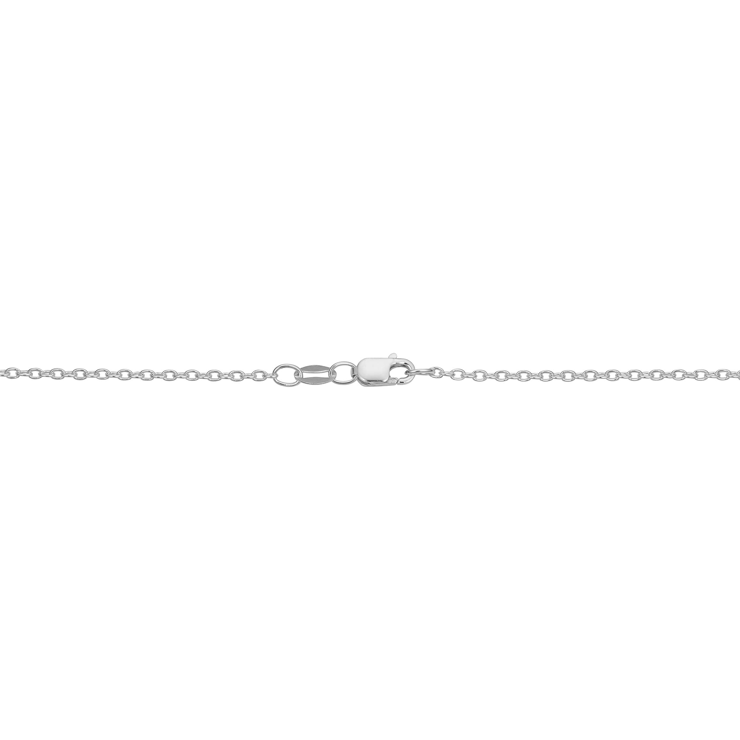 Kooljewelry Sterling Silver Round Cable Chain Necklace (1.6 mm, 16 inch)