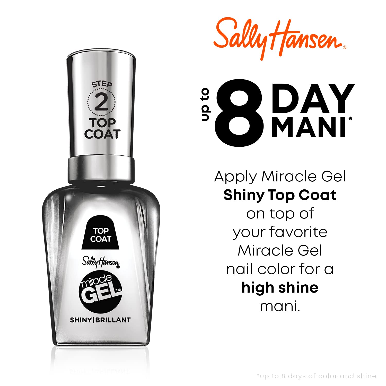 Sally Hansen Miracle Gel Top Coat #101 (Pack Of 2)