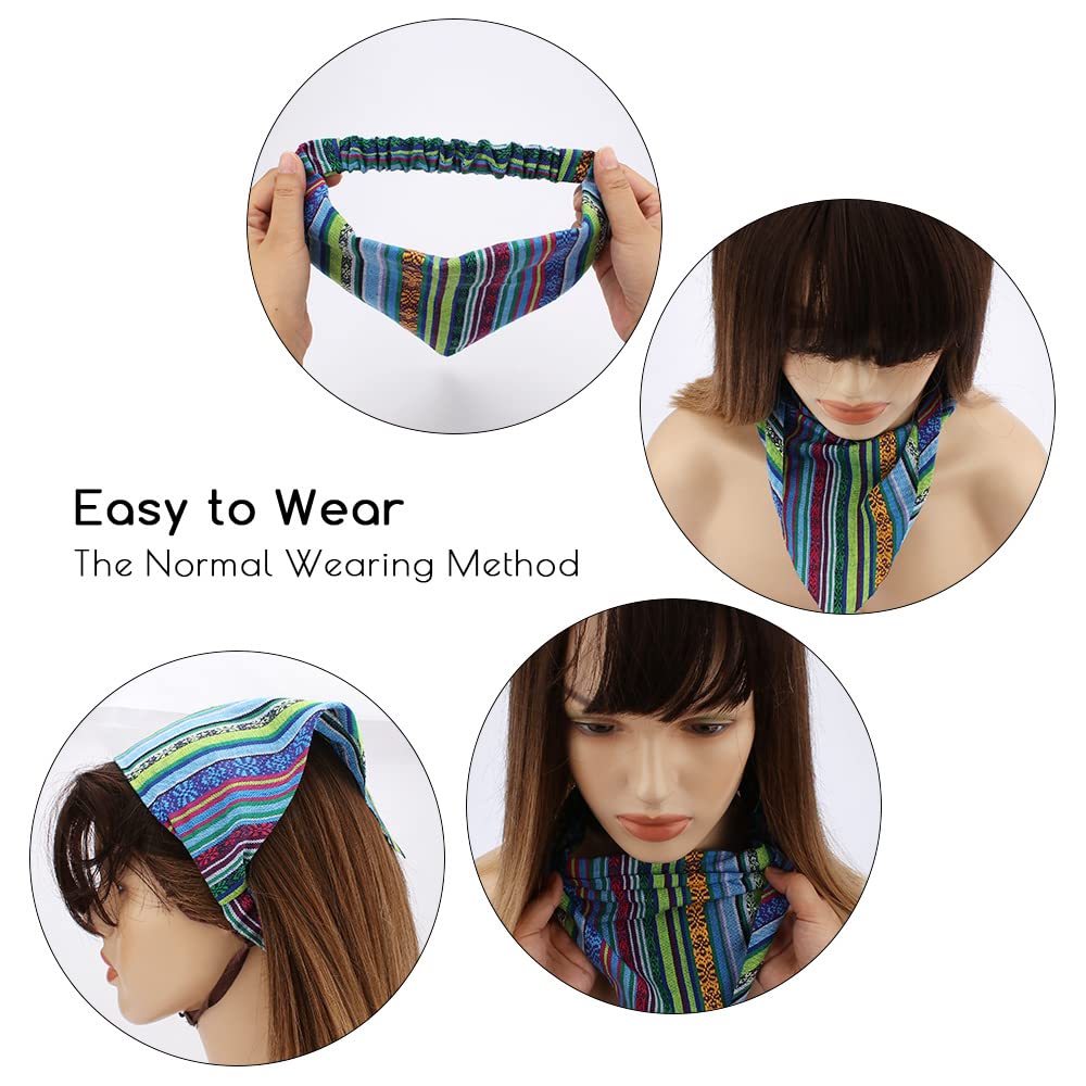 Tobatoba Boho Headbands For Women - 5 Pcs Hair Accessories Featuring Headbands, Bandanas, And Head Scarves For Women And Girls