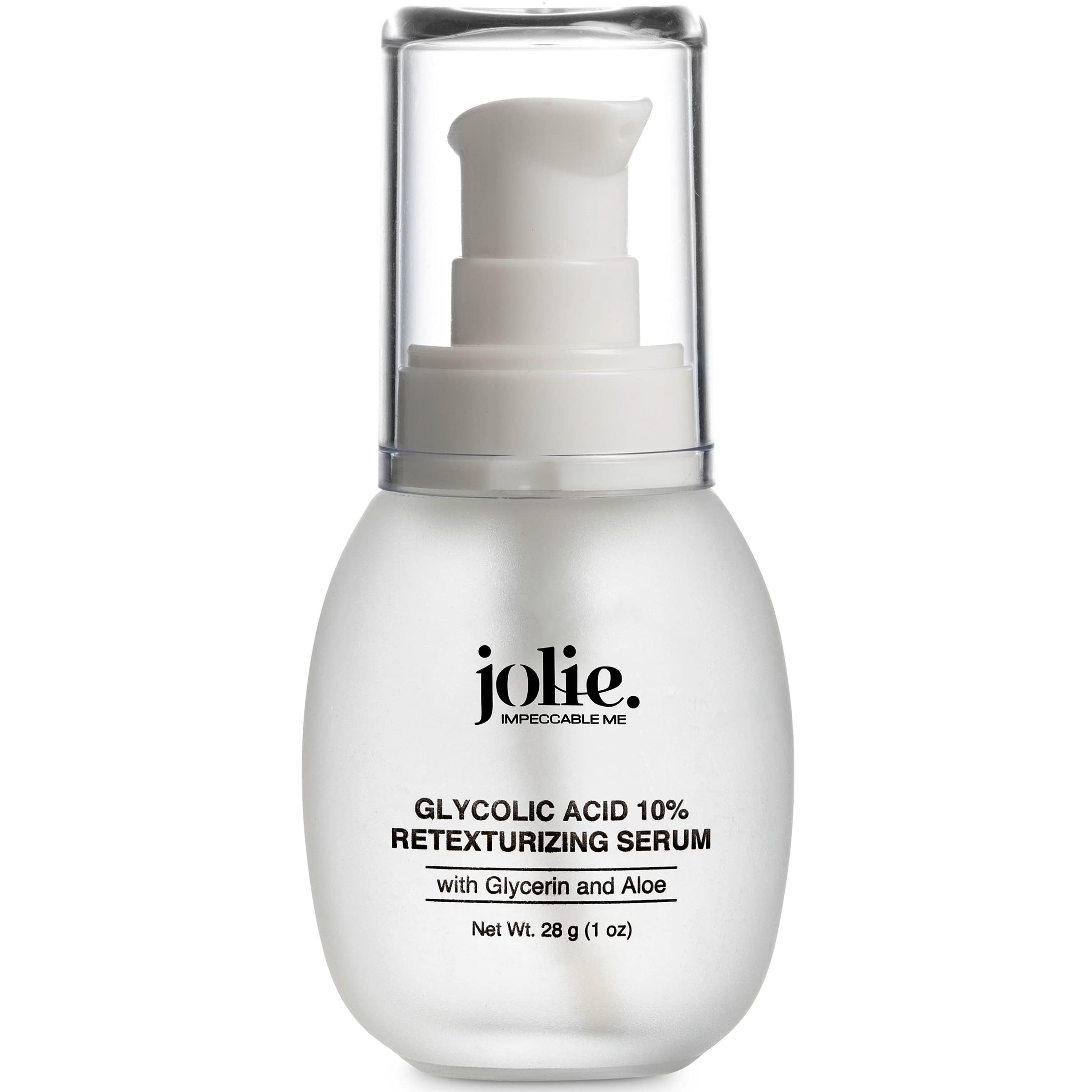 Jolie Glycolic Acid 10% Retexturizing Serum - Anti-Aging Skincare - Refines Skin Texture - Prevents Dehydration - Reduces Wrinkl