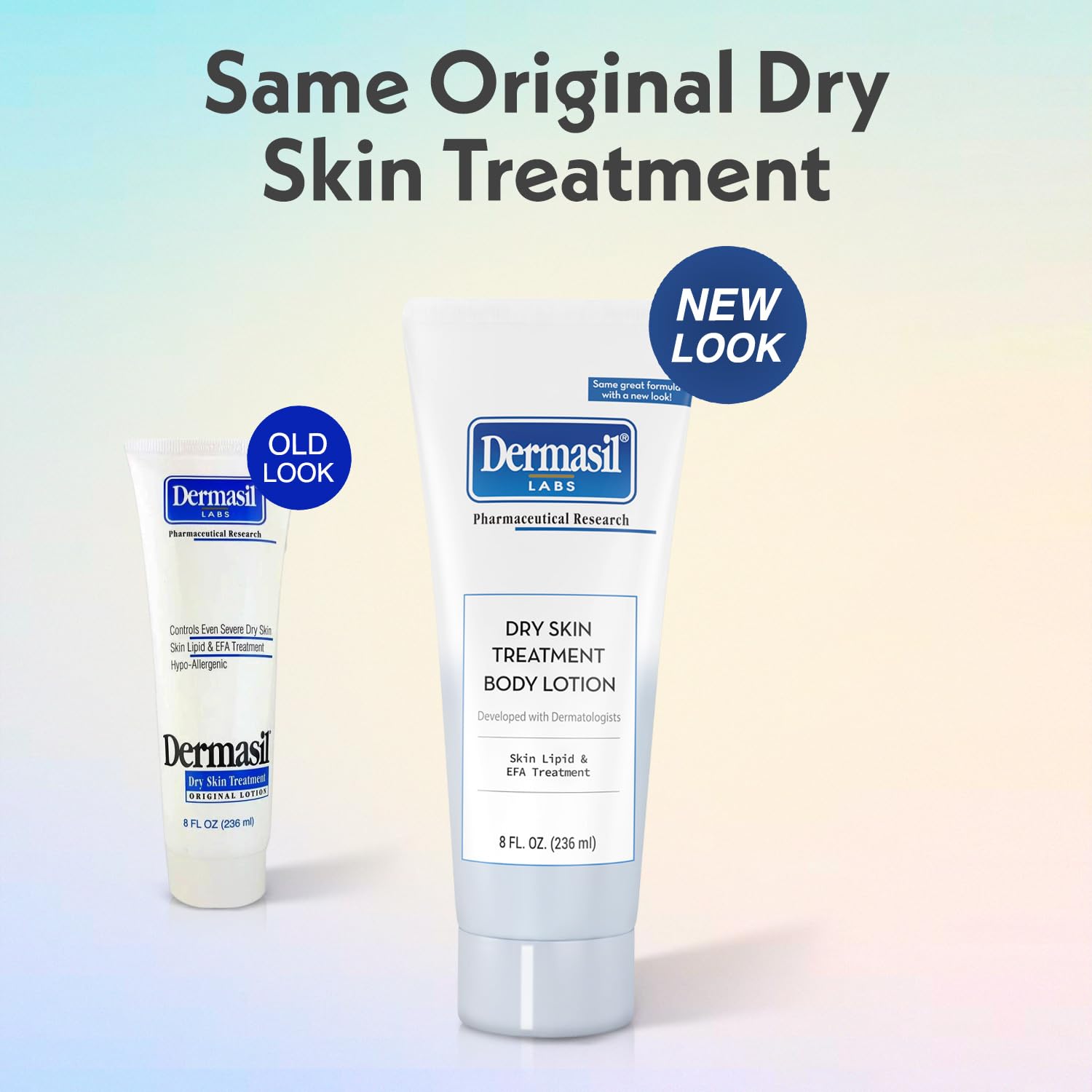 Dermasil Body Lotion, Dry Skin Treatment, 3-Pack - Non-Greasy, Fast-Absorbing, Fragrance-Free Lotion, Cruelty-Free, 8 Oz Ea