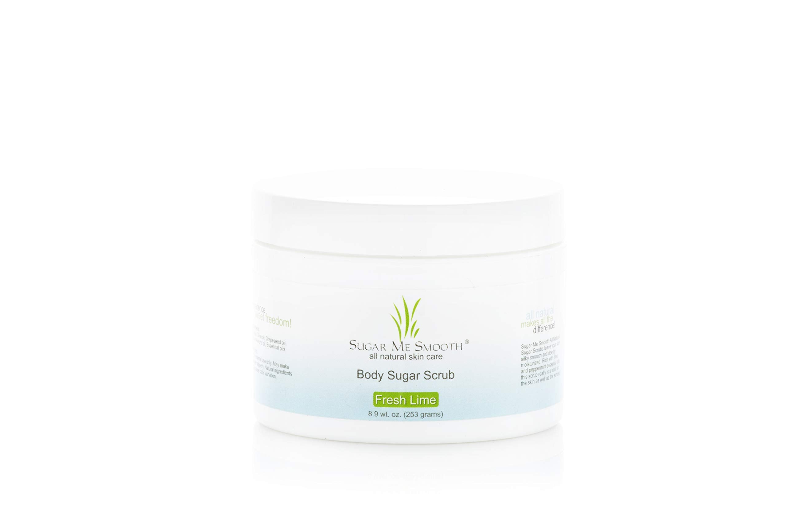 Sugar Me Smooth Body Sugar Scrub (Fresh Lime) Ultra Hydrating and Exfoliating Scrub for Nourishing Essential Body Care Body Scru