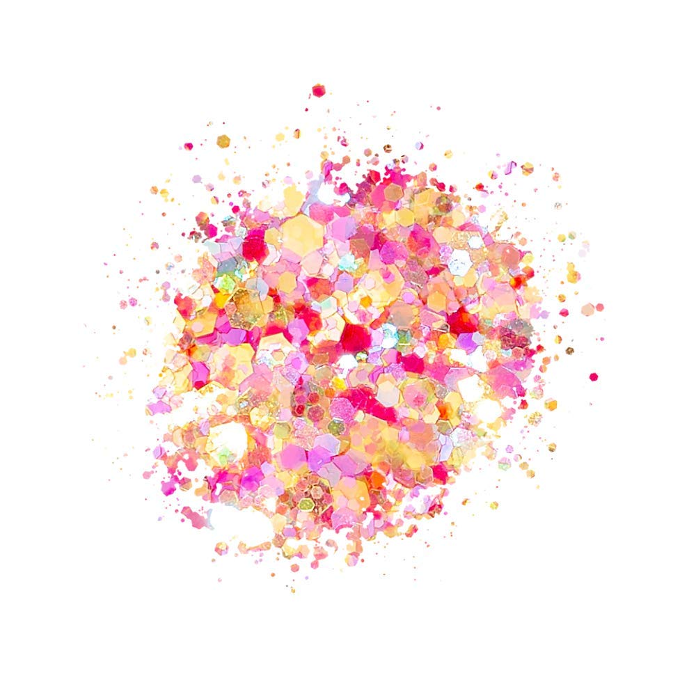 Kiara Sky 3D Glitter Nail Art | Sprinkle On Collection 1 oz | Mix with Acrylic, Gel Polish or dip Powder | Citrus Got Real