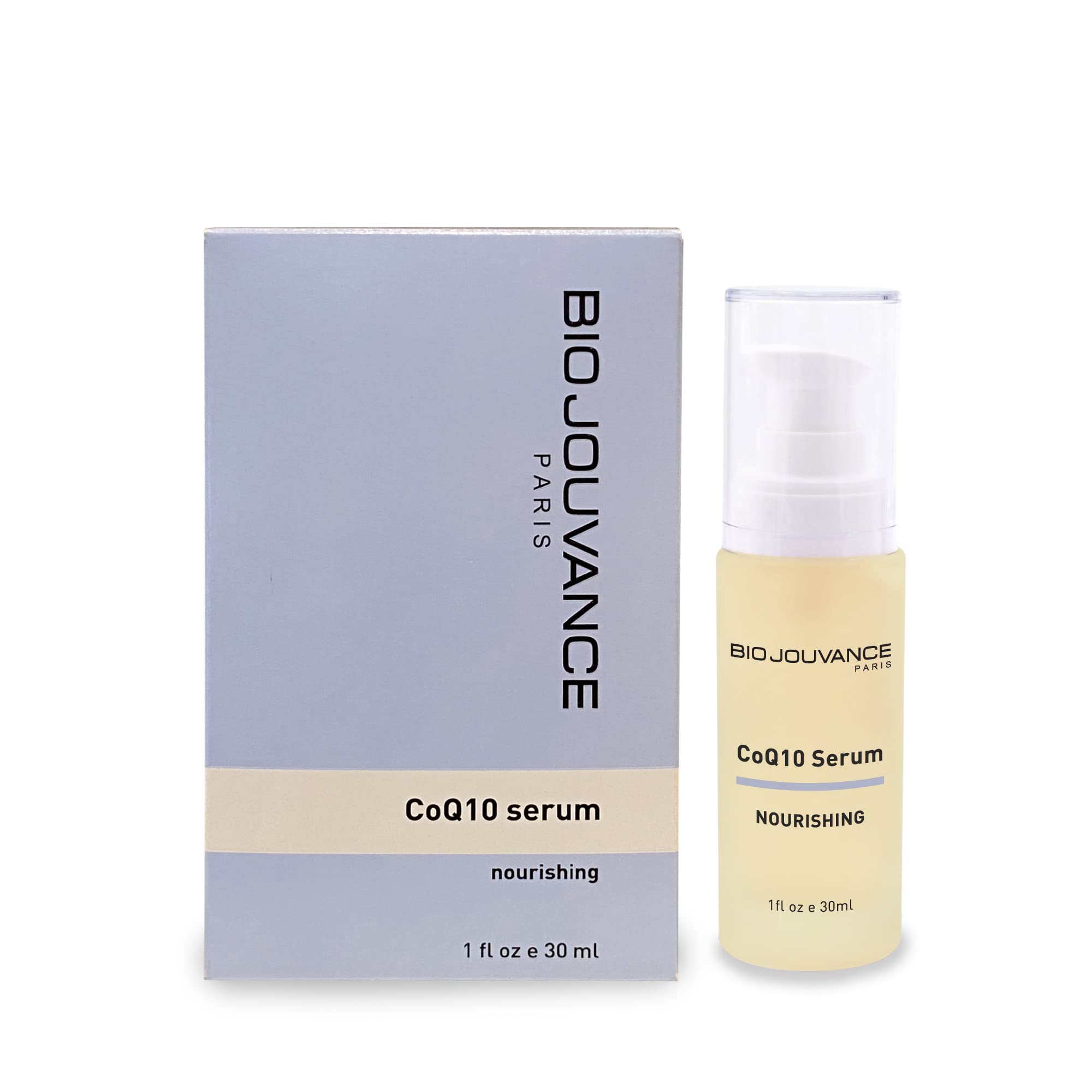 BIO JOUVANCE PARIS - CoQ10 Serum 1oz / 30ml - Nourishing | Strong Antioxidant | Anti-Aging | Oxygenate the Cells | Daily Facial 