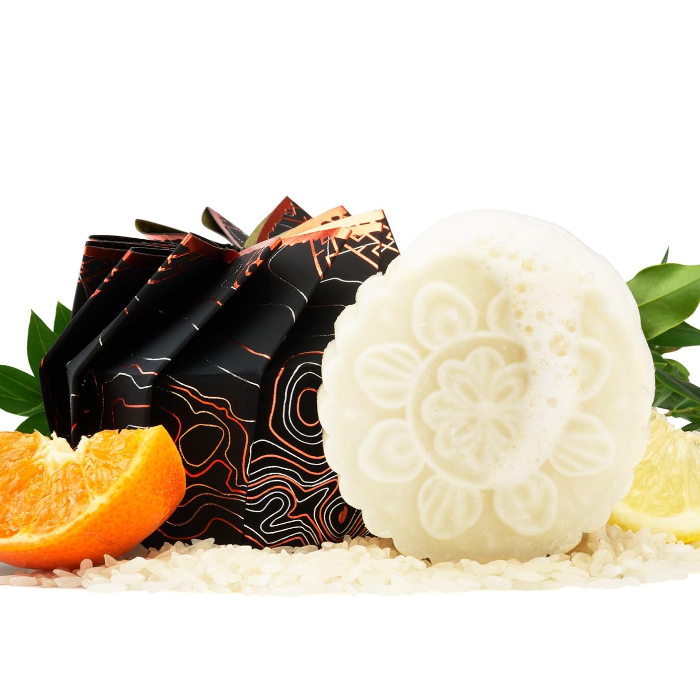 Viori Citrus Yao Shampoo Bar Made With Rice Water - Handcrafted All Natural Shampoo Bars - Sulfate Free Shampoo