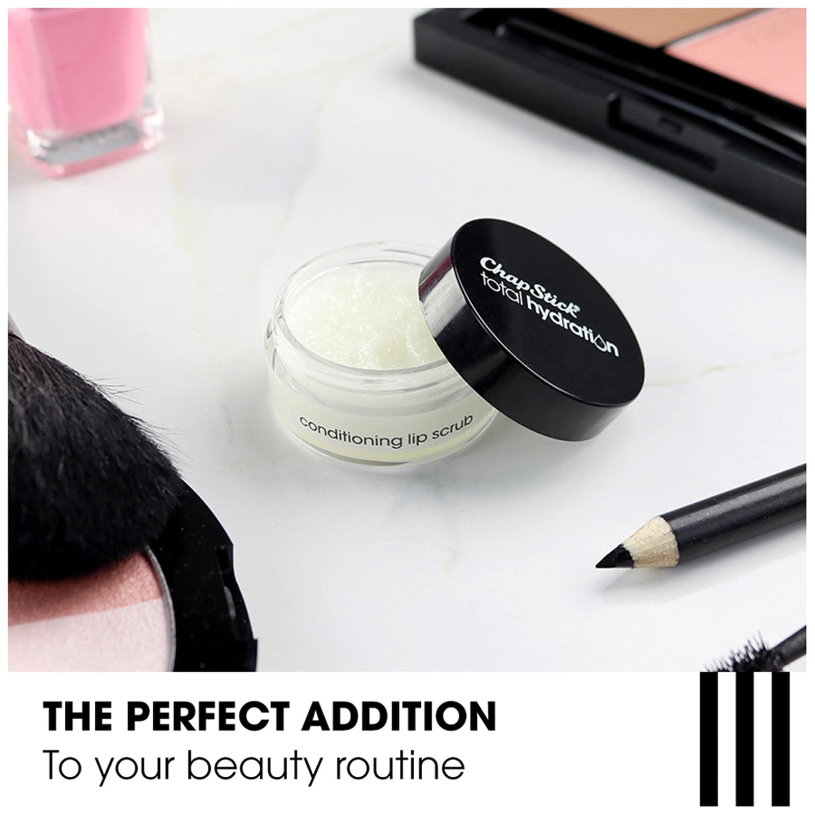 Chapstick Total Hydration Sugar Plum Flavor Conditioning Lip Scrub And Lip Exfoliator Jar - 0.27 Oz