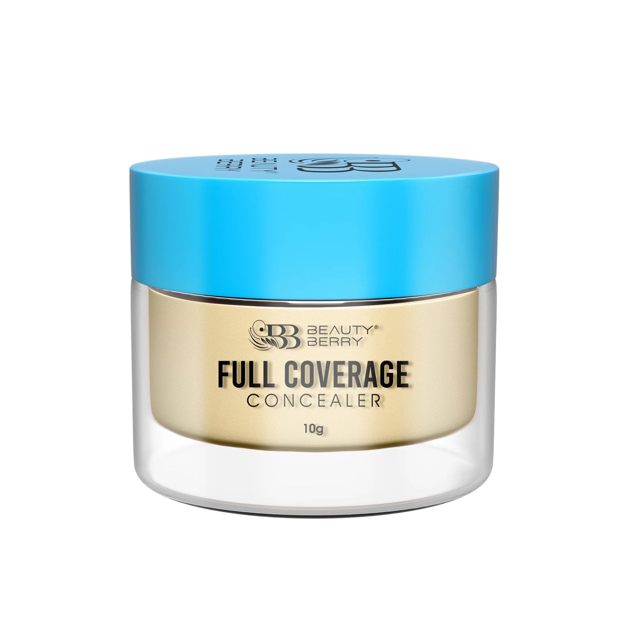 Beauty Berry Full Coverage Concealer, Easy To Blend, Ultra Lightweight & Long Lasting | Creamy Texture, Highly Pigmented, Waterp