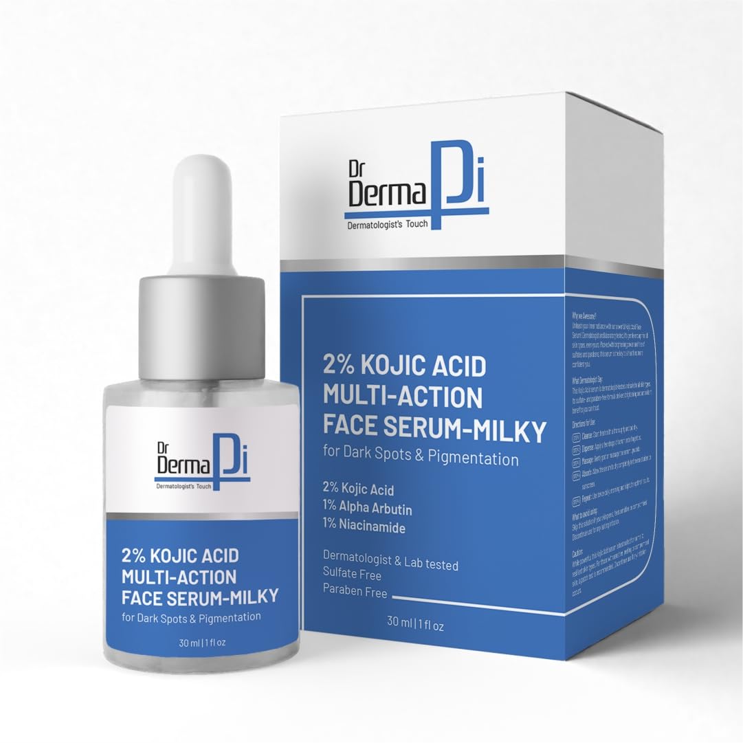 Drdermapi 2% Kojic Acid Face Serum I With 1% Alpha Arbutin & Niacinamide I For Dark Spots & Pigmentation I AntiPigmentation Fac