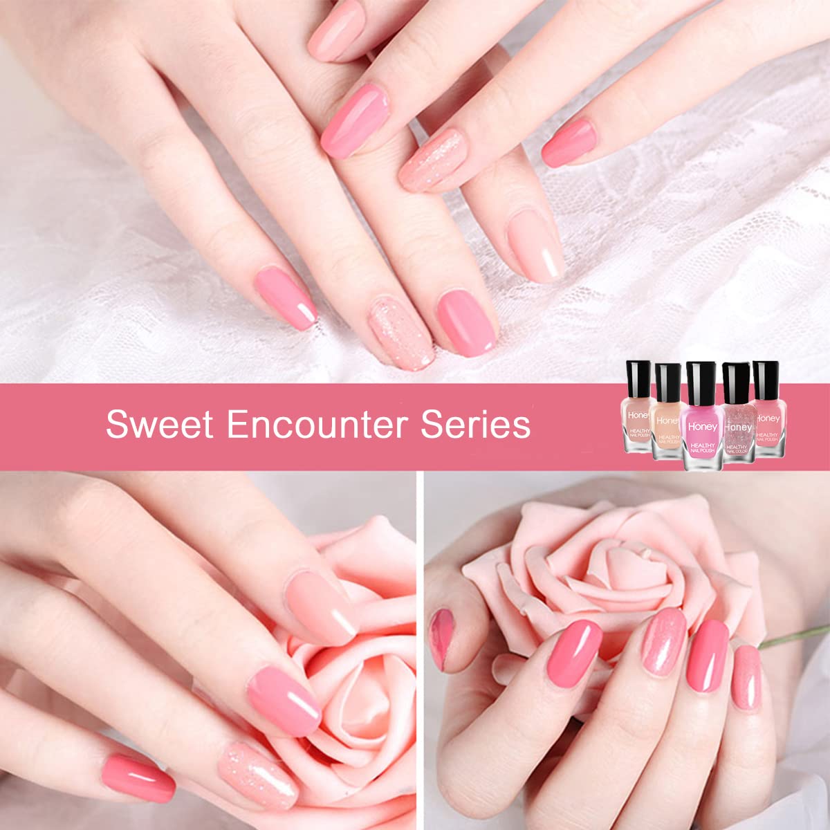 Tophany Non Toxic Nail Polish Set, Easy Peel Off Fast Dry Nail Polish Set For Pack, Eco Friendly & Organic Water Based Nail Poli