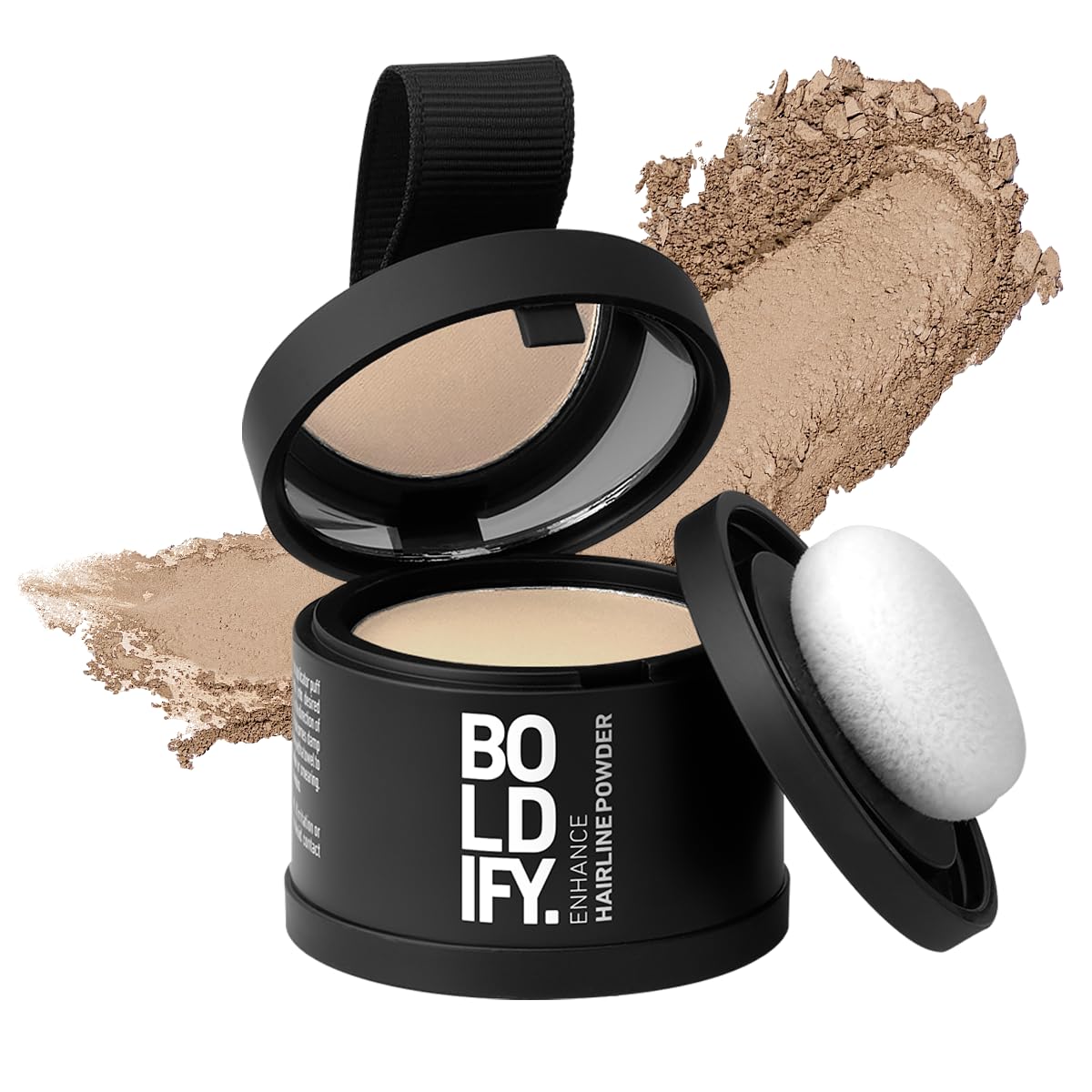 BOLDIFY Hairline Powder - Root Touch Up Hair Color for Gray Coverage - Bald Spot Concealing Hair Powder for Women & Men - 48-Hou