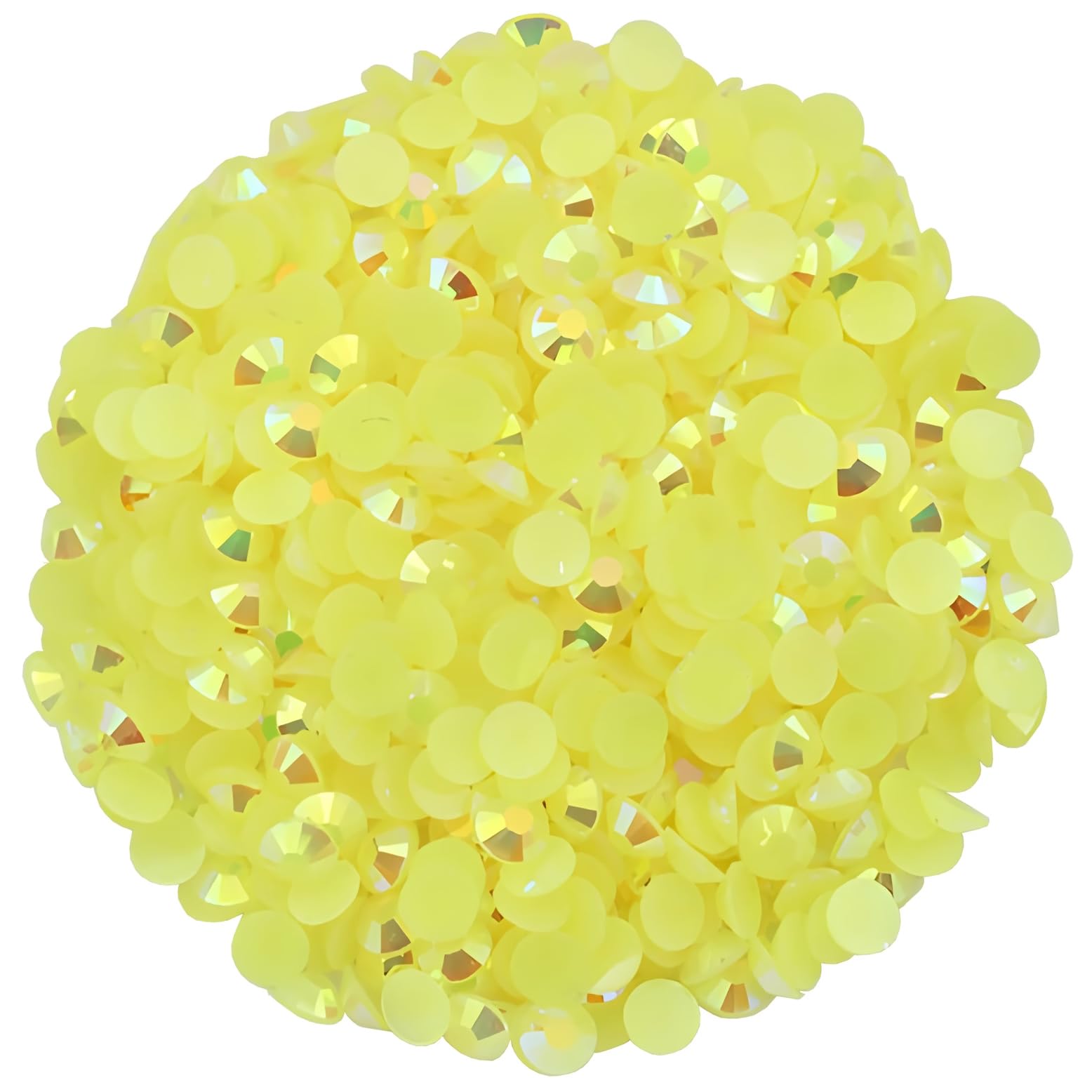 4500 Pcs SS12 3mm AB Flatback Rhinestones for Nails Art Crafts Glitter Round Shine Gems Crystals DIY Clothes Shoes (Citrine AB)