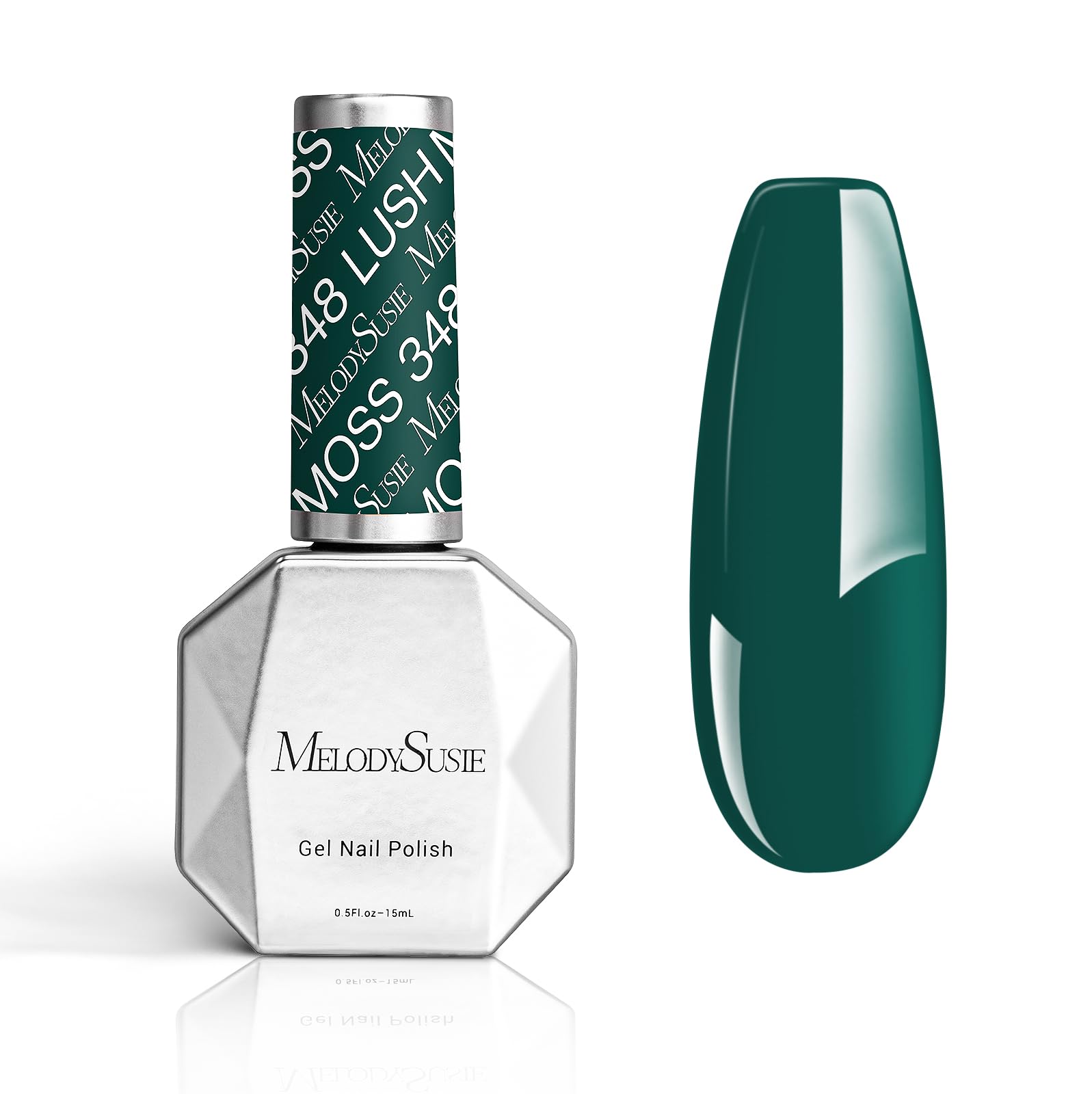 MelodySusie Thick Gel Nail Polish,15ML Moss Green Color Soak Off UV LED Gel Polish Gift for Women Nail Art Manicure Salon DIY Na
