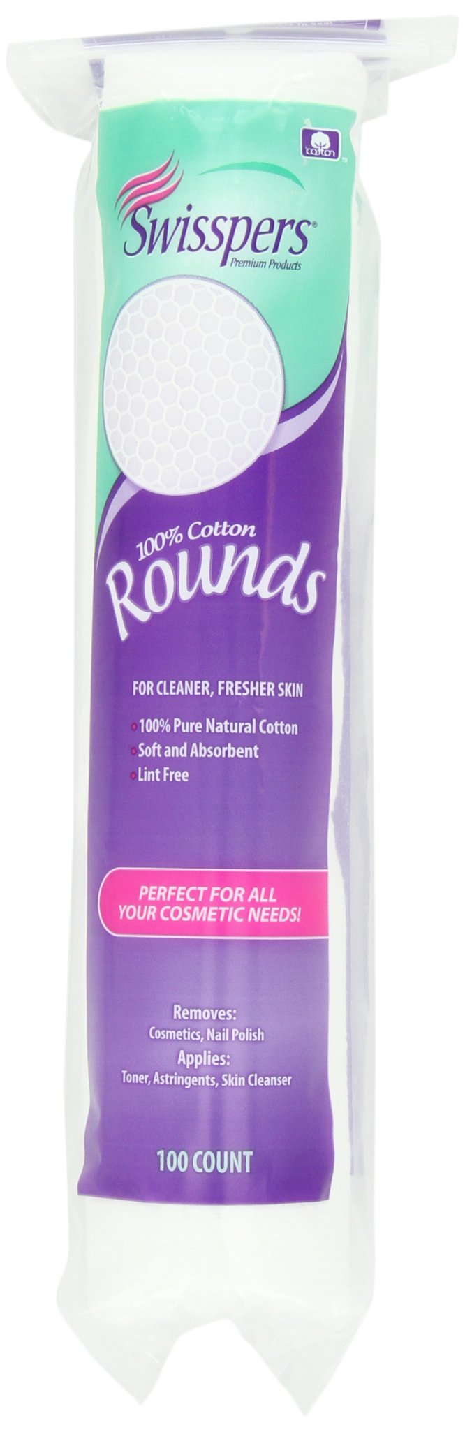 Swisspers Cotton Rounds, 100 Count