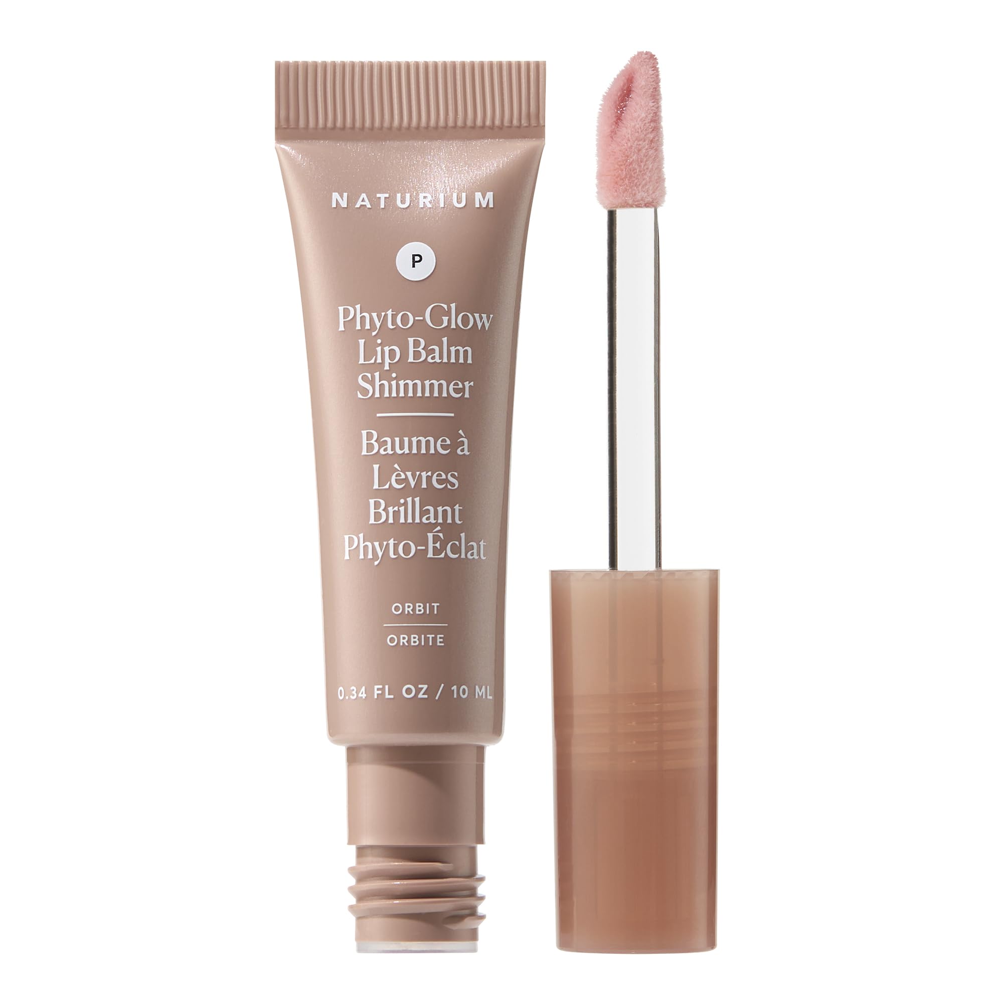 Naturium Phyto-Glow Lip Balm Shimmer | With Plant Squalane Hydrates, Shea & Cupuau Butter | 0.34 FL OZ / 10 mL, Orbit