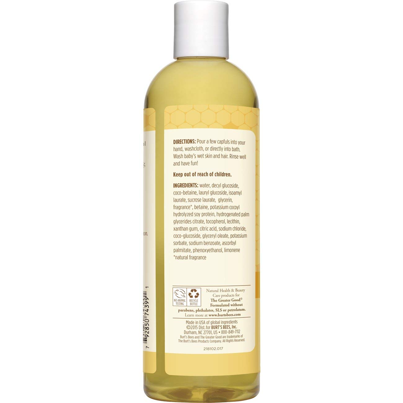 Baby Bee Shampoo & Wash Original By Burt'S Bees For Kids - 12 Oz Shampoo & Body Wash