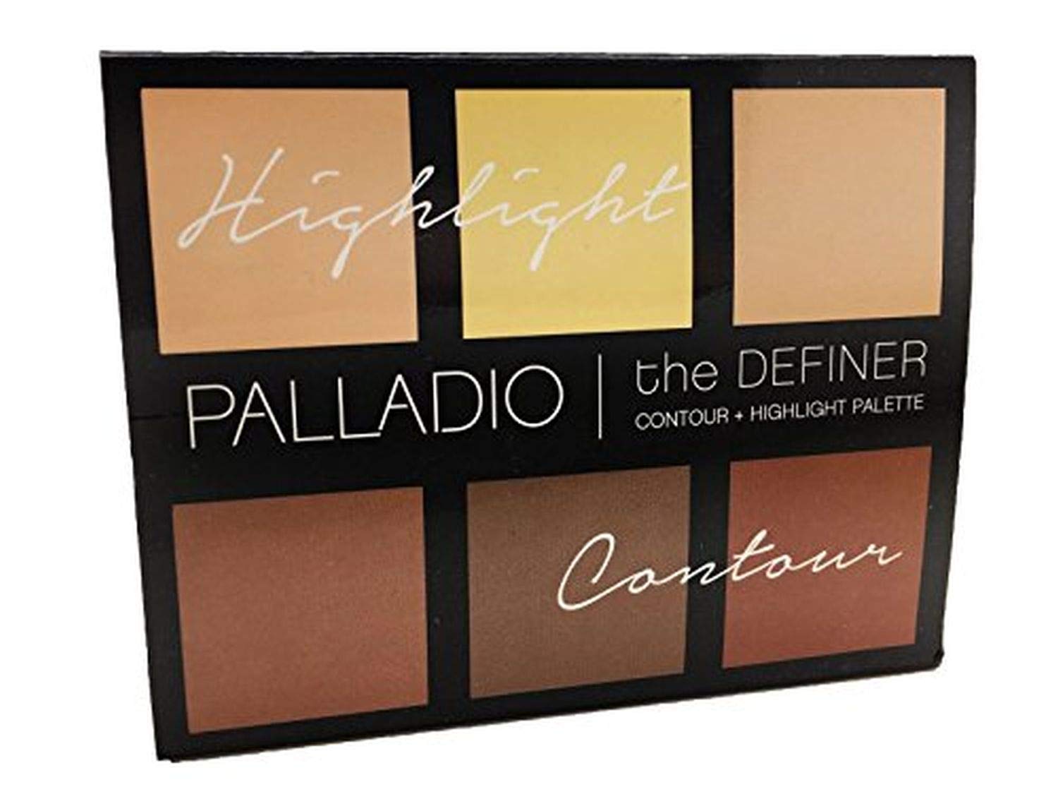 Palladio Definer Contour And Highlight Palette, Perfect For Sculpting Facial Features, Blendable Satin Finish Colors, 6 Shades F