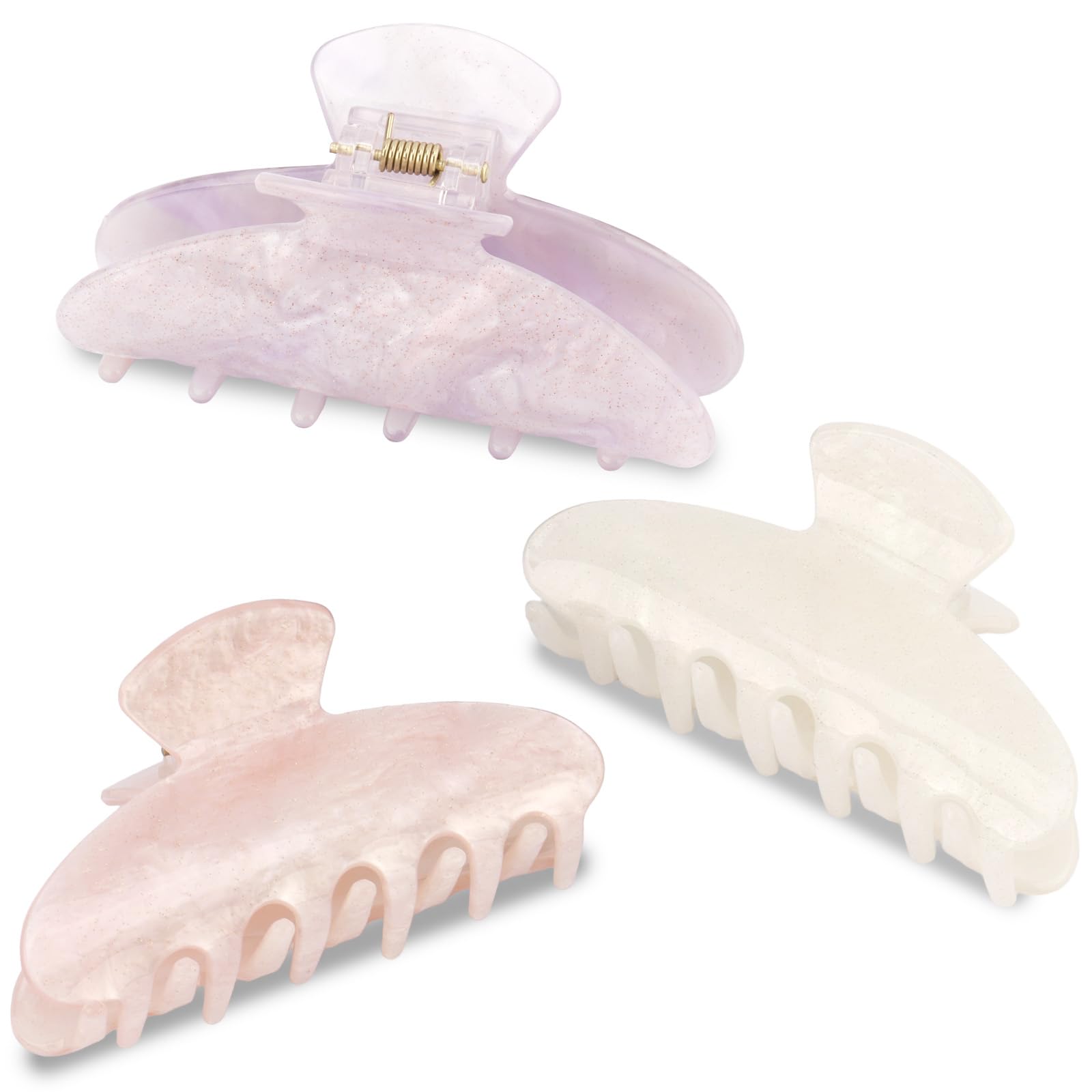 Canitor Hair Claw Clips for Women Acrylic Marbled Hair Clips for Thick Thin Hair Emi Cute Hair Accessories Gifts Stocking Stuffe