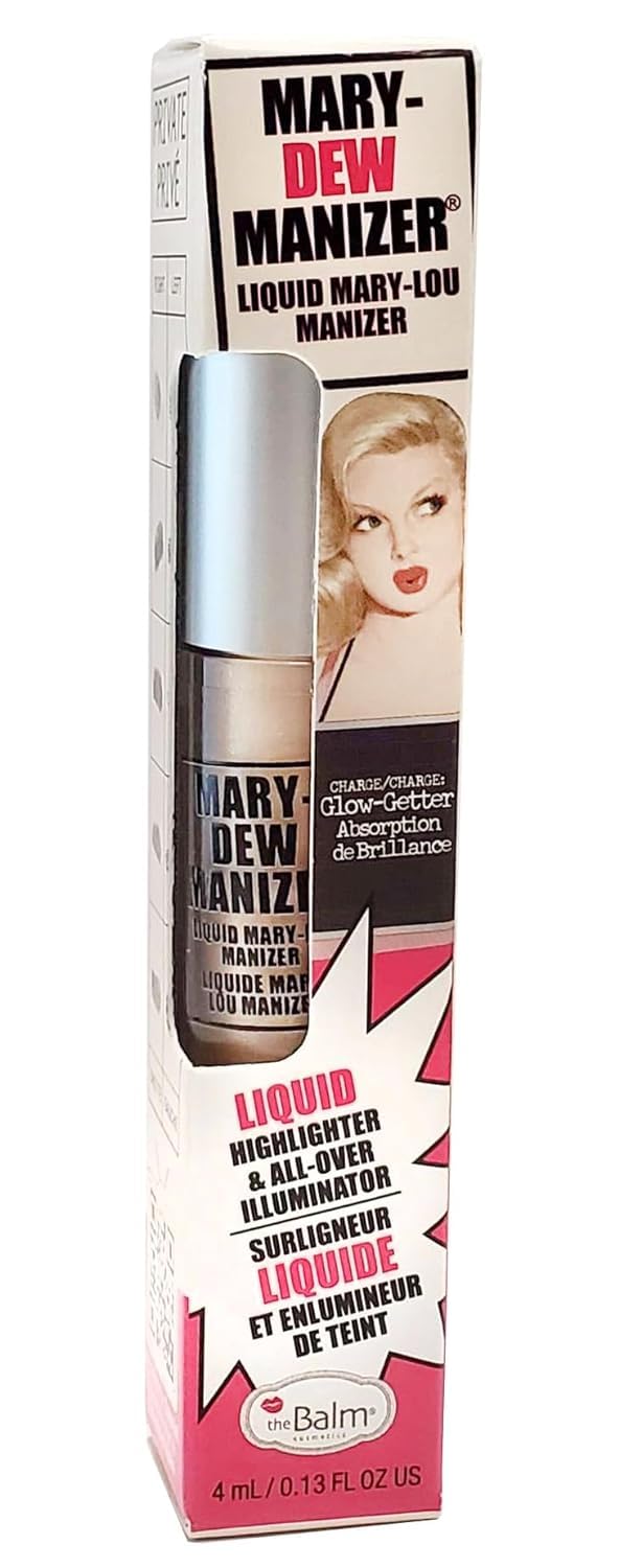 Thebalm Mary-Dew Manizer Liquid Highlighter, All-Over Illuminator, Easily Blendable