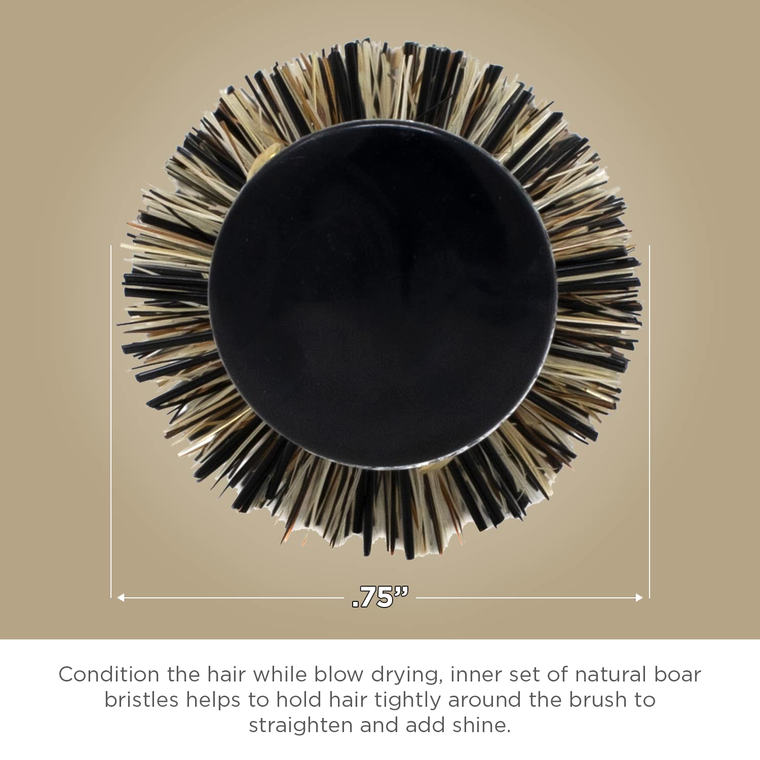 Spornette .75 Inch Mini Rounder Hair Brush MR 2