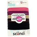 Scnc Lrg No Dam Elastics Size 18Ct Scunci No Damage Large Hair Elastics