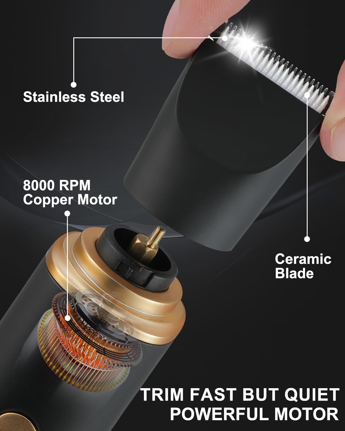 Raxmetry Manscape Trimmer For Men-3 In 1 Electric Groin Groomer,Ipx7 Waterproof,Body Hair Trimmer For Ball/Pubic/Chest/Beard/Nos