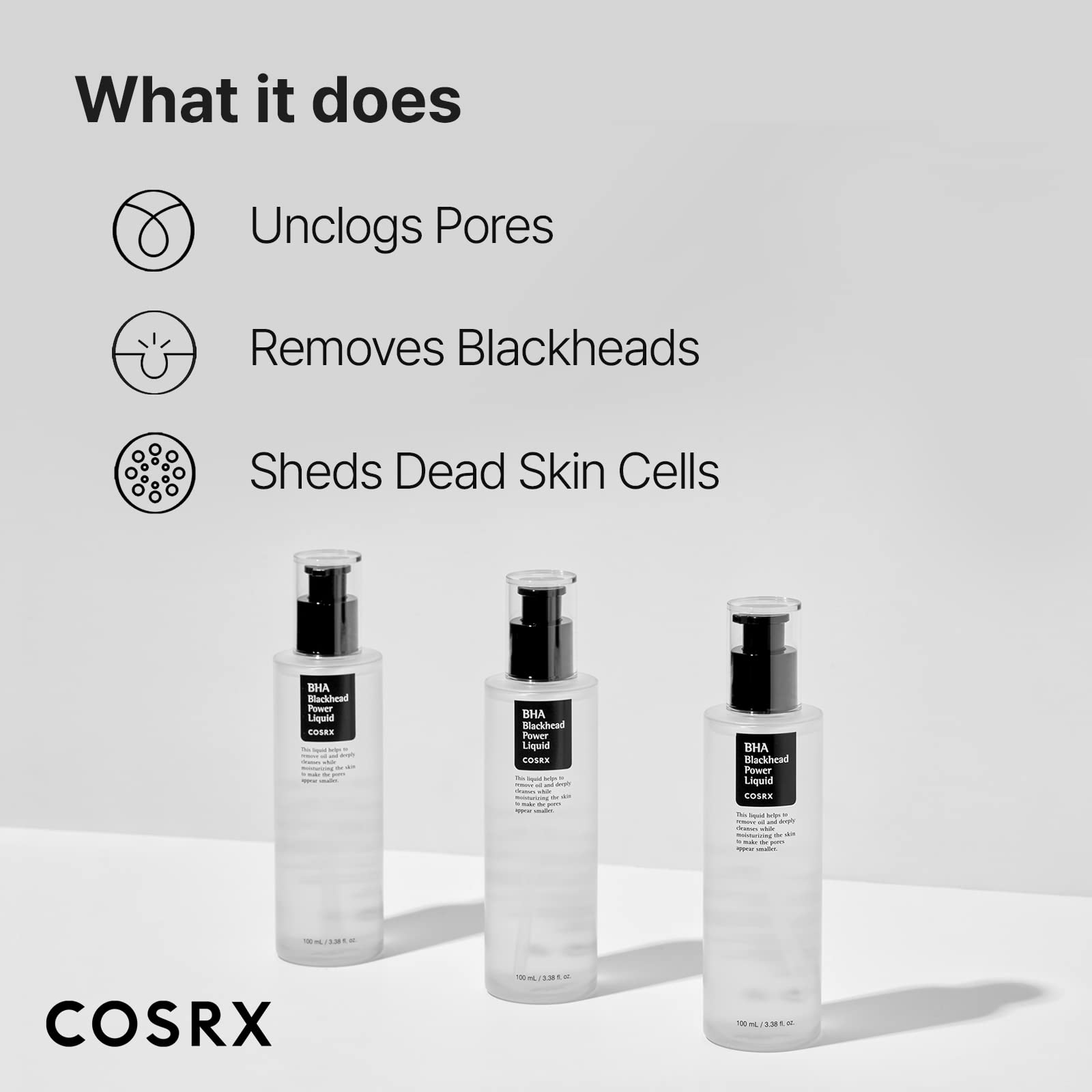 Cosrx Niacinamide 2% + Bha 4% Blackhead Exfoliant Toner 3.38 Fl.Oz / 100Ml, Korean Toner, Blackhead Remover, Pore Minimizer For