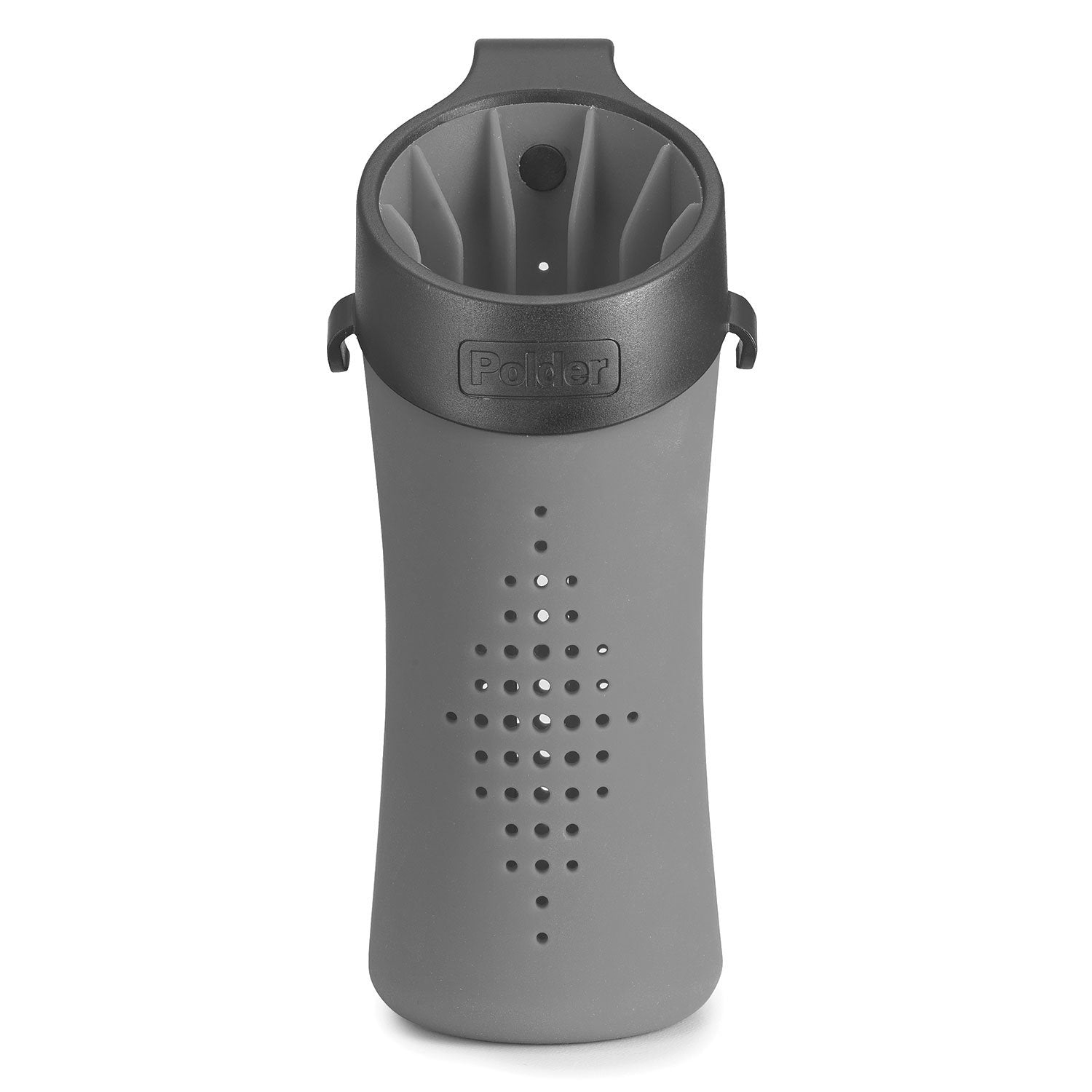 Polder BTH-7030-94 Hot Sleeve Hair Styling Tool Storage Caddy, 3'' x 3.75'' x 6.25'', Gray