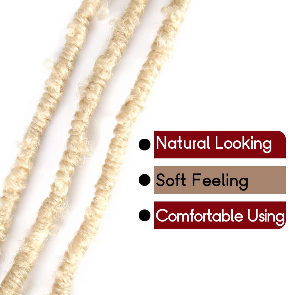 30 Inch Light Weight Butterfly Locs Crochet Hair 6 Packs Long Distressed Butterfly Faux Locs Crochet Hair, 613#