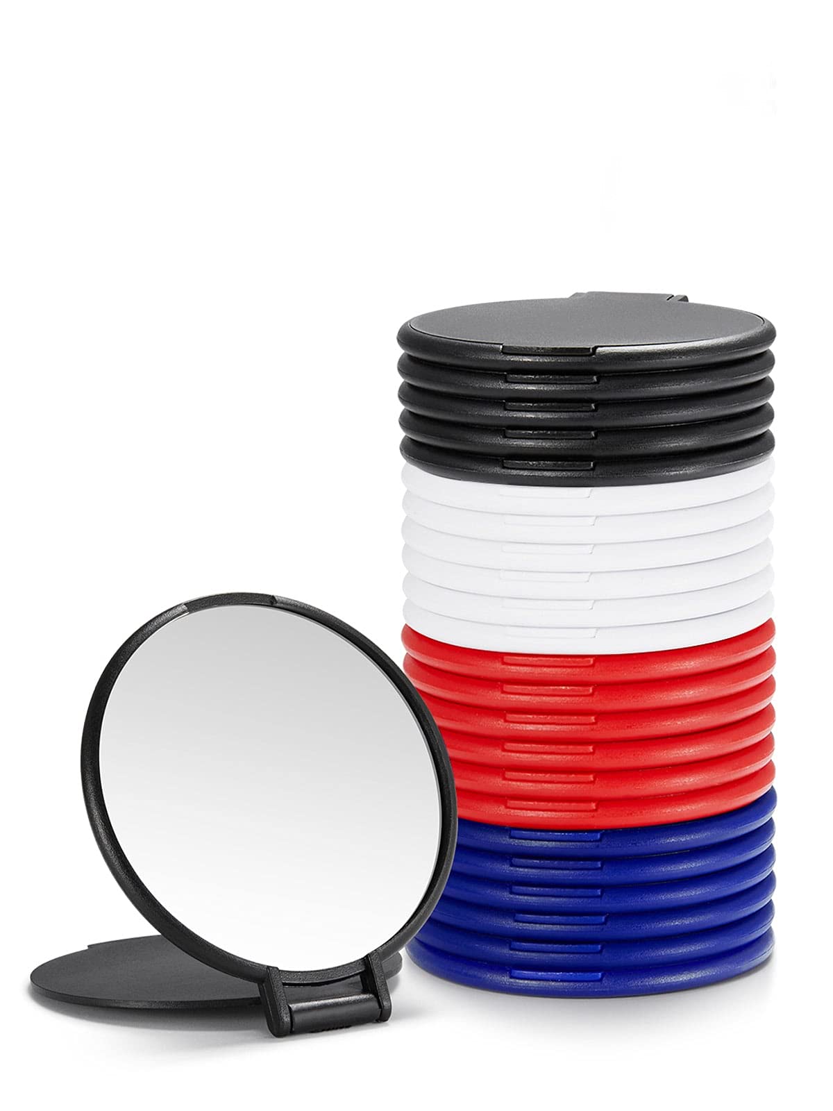 Getinbulk Compact Mirror Bulk, Round Makeup Mirror For Purse, Set Of 24 (4-Color)