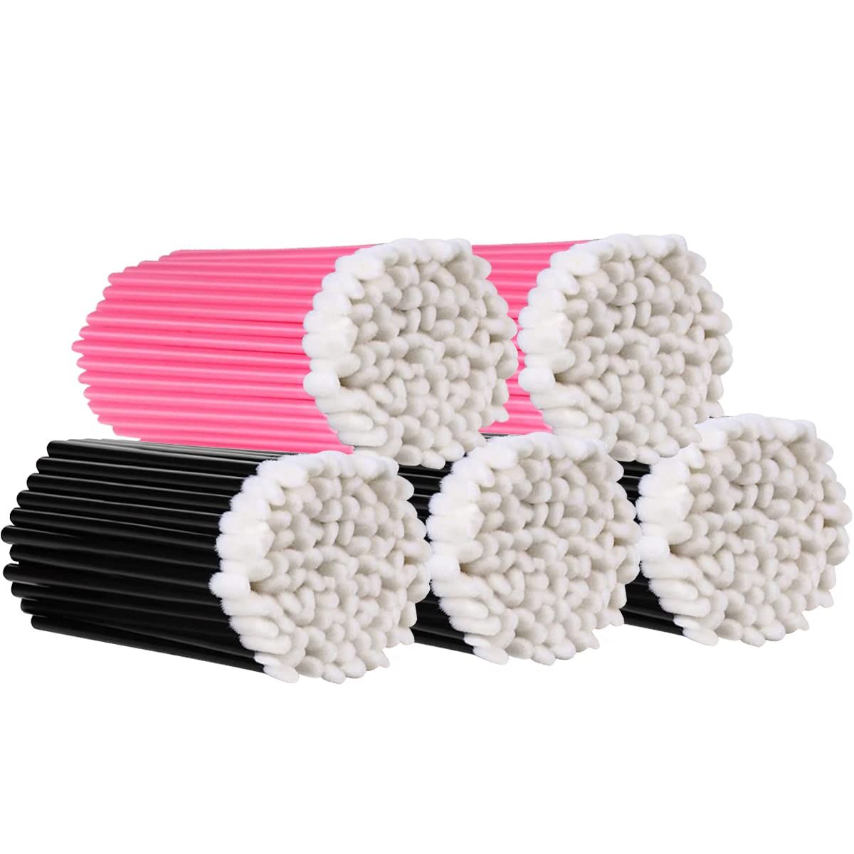 KINGMAS 500 Pack Lip Wands Applicators, Disposable Lip Brushes, Lipstick Gloss Wands Applicator Makeup Tool Kits (500 Pack)