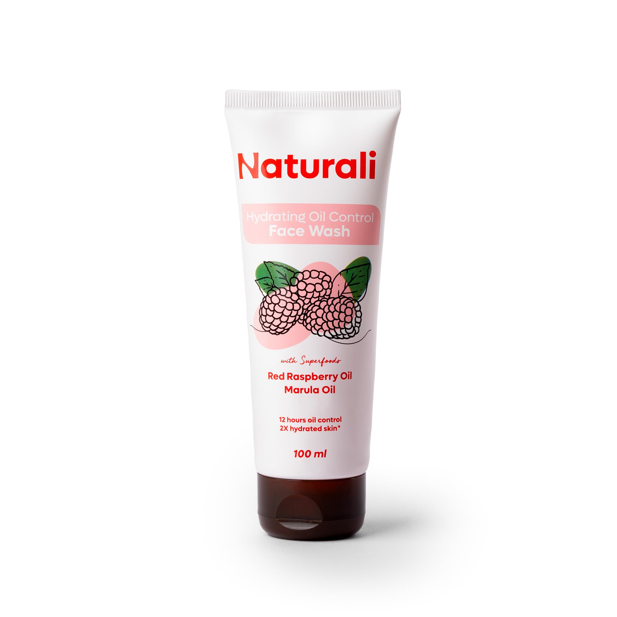 Naturali Hydrating Oil Control Face Wash With Red Raspberry Oil & Marula Oil | Deep Cleansing | Oil Control | Hydrating | Ideal 