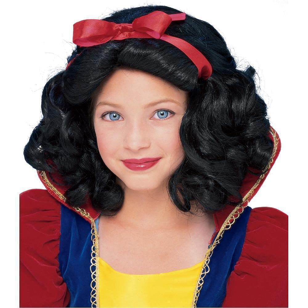 Rubies Girls Classic Costume Wig, Black, Child US