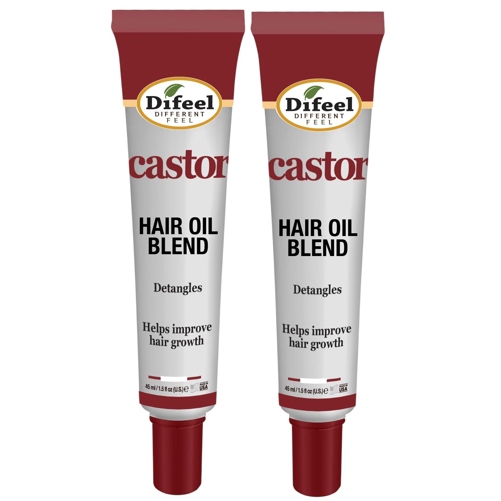 Difeel Castor Oil Mega Care Hair Oil Blend 1.4 oz. (PACK OF 2)