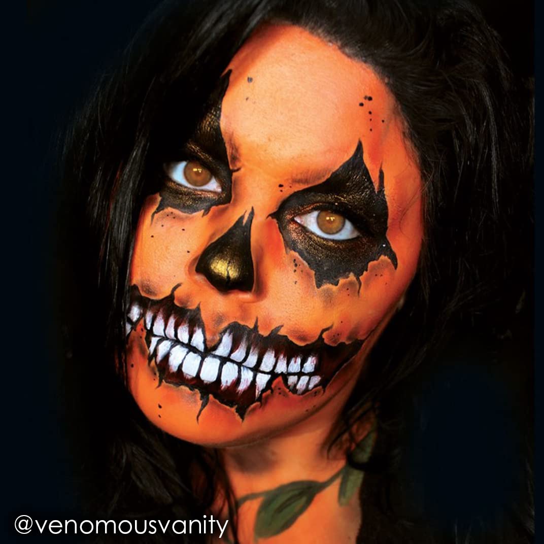 Mehron Makeup Fantasy Fx Cream Makeup | Water Based Halloween Makeup | Orange Face Paint & Body Paint For Adults 1 Fl Oz (30Ml)