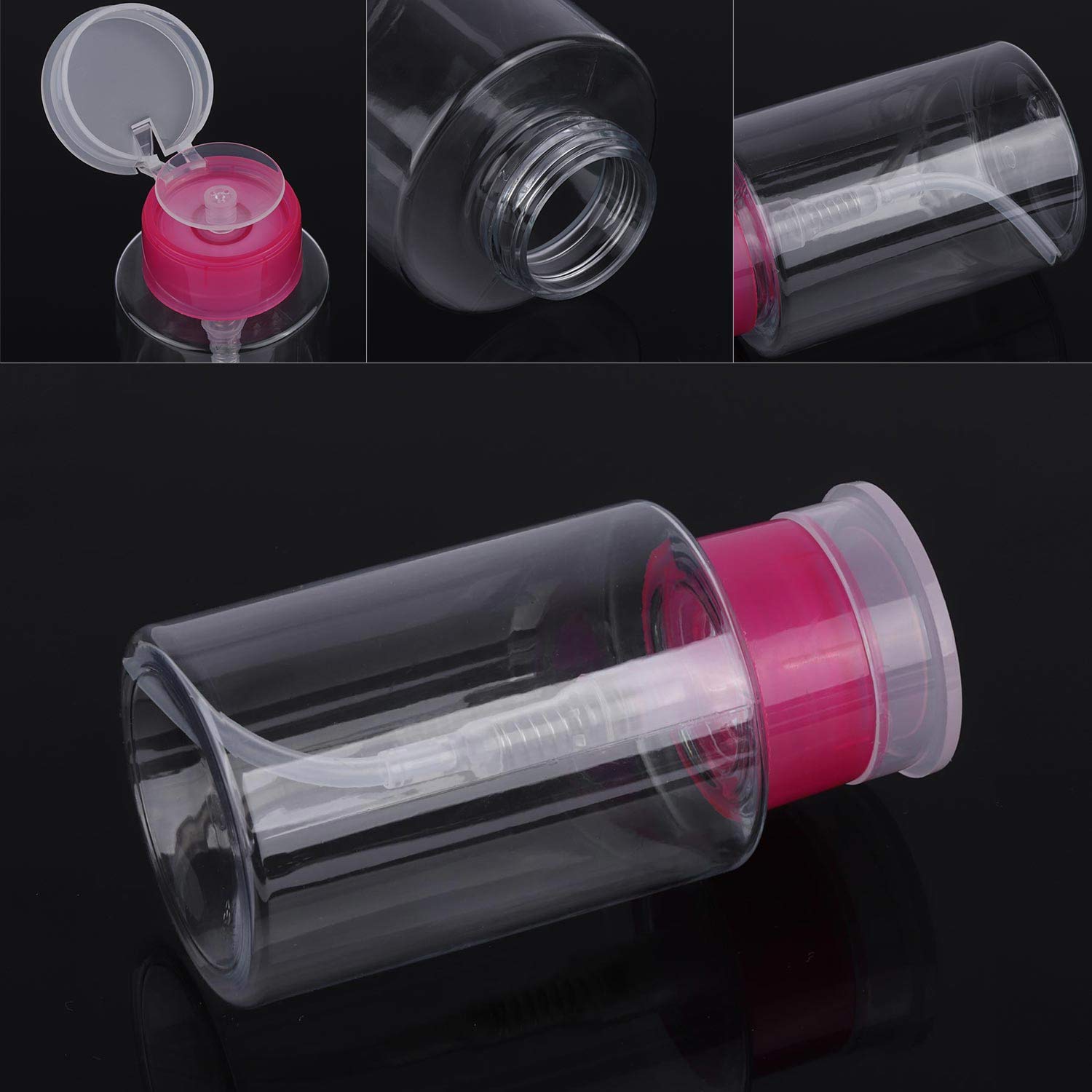 975 Pcs Lint Free Nail Wipes Cotton Pads For Gel And Push Down Nail Polish Remover Pump Dispenser Bottle Empty Acetone Container