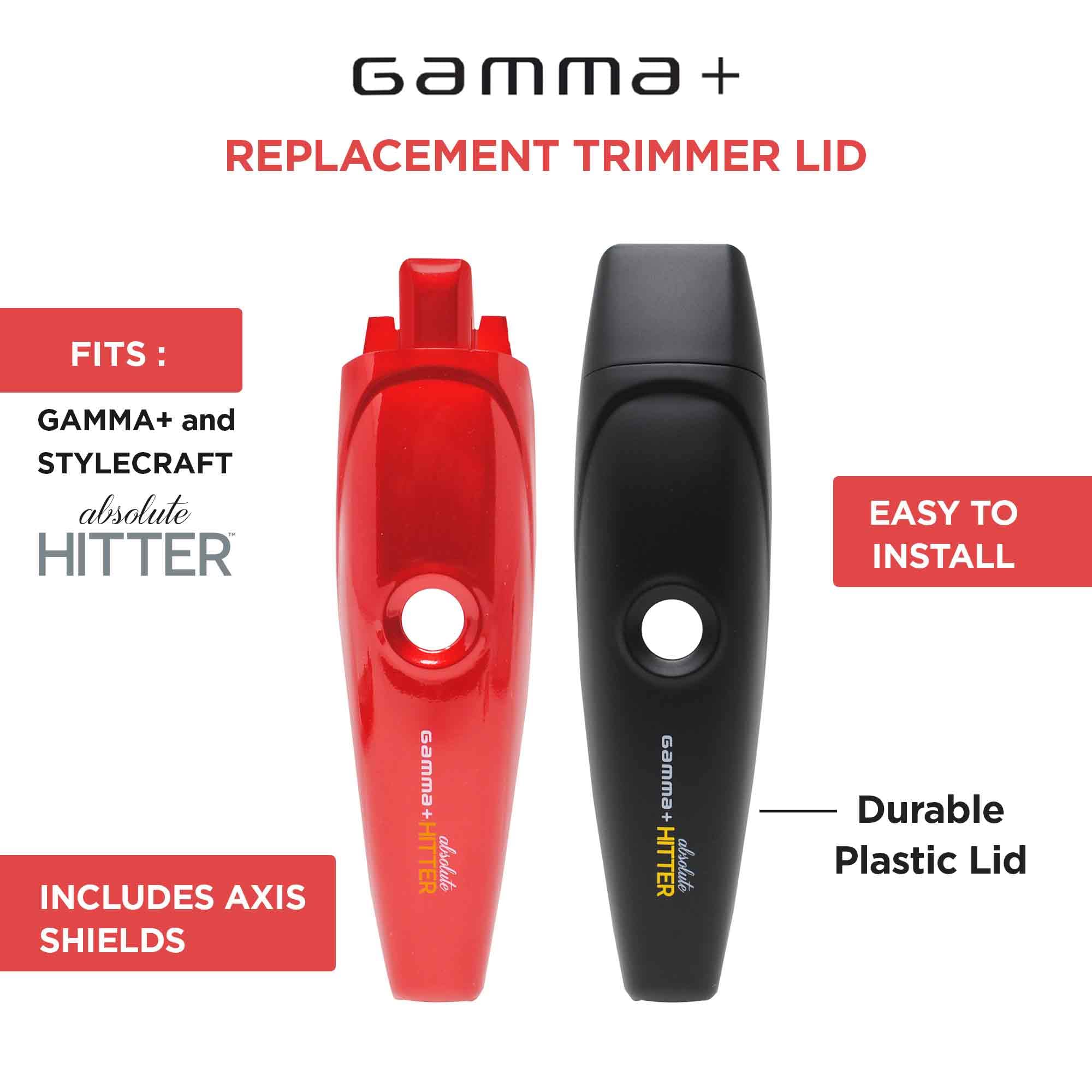 Gamma+ Absolute Hitter Lids -Metallic Red and Matte Black