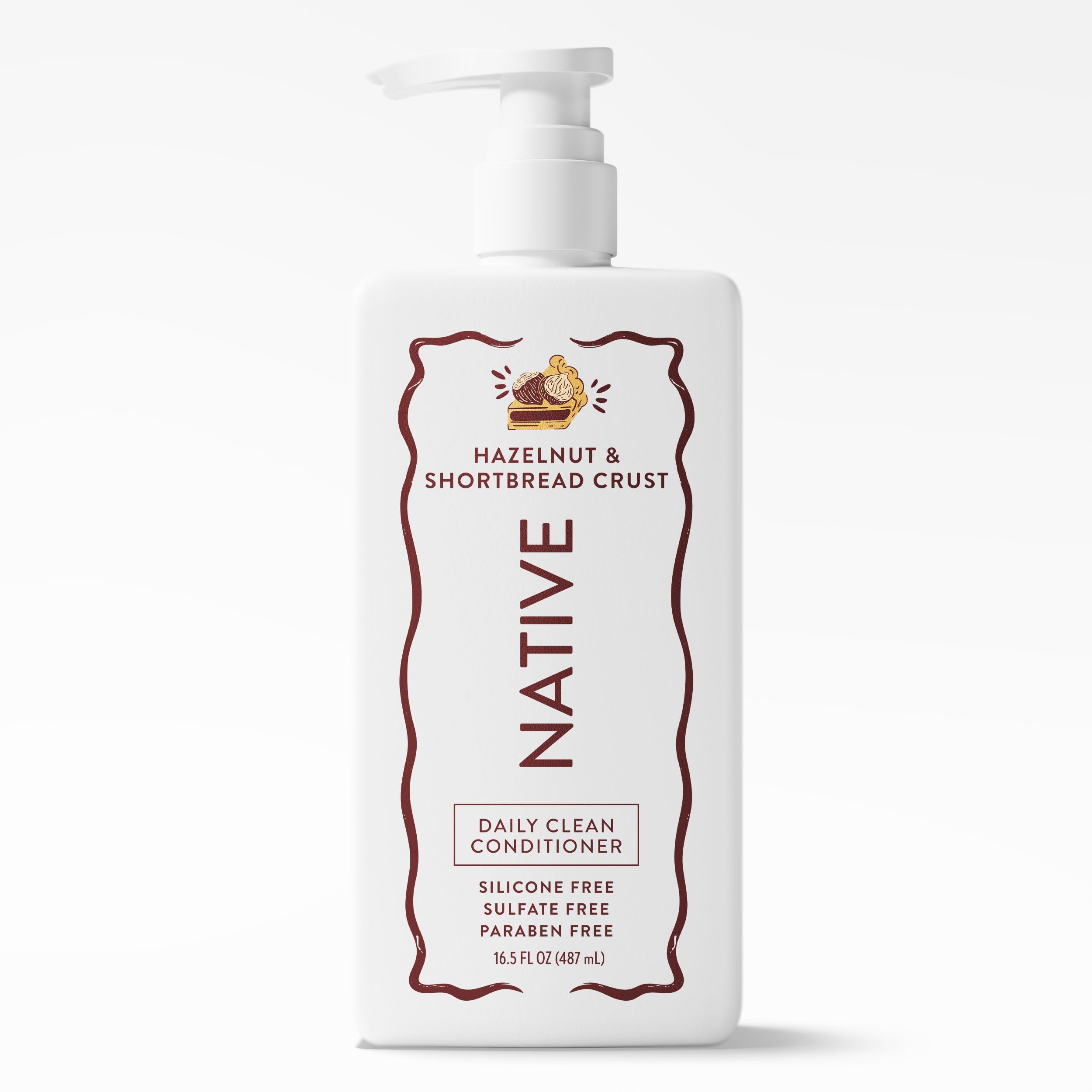Native Daily Clean Conditioner, Silicone and Sulfate Free, Hazelnut & Shortbread Crust, 16.5 fl oz