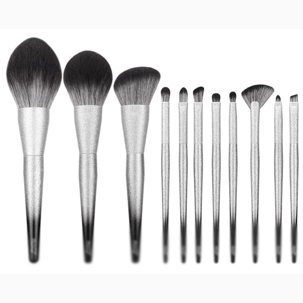 11 Brushes Set Complete Eyeshadow Loose Powder Makeup Tools