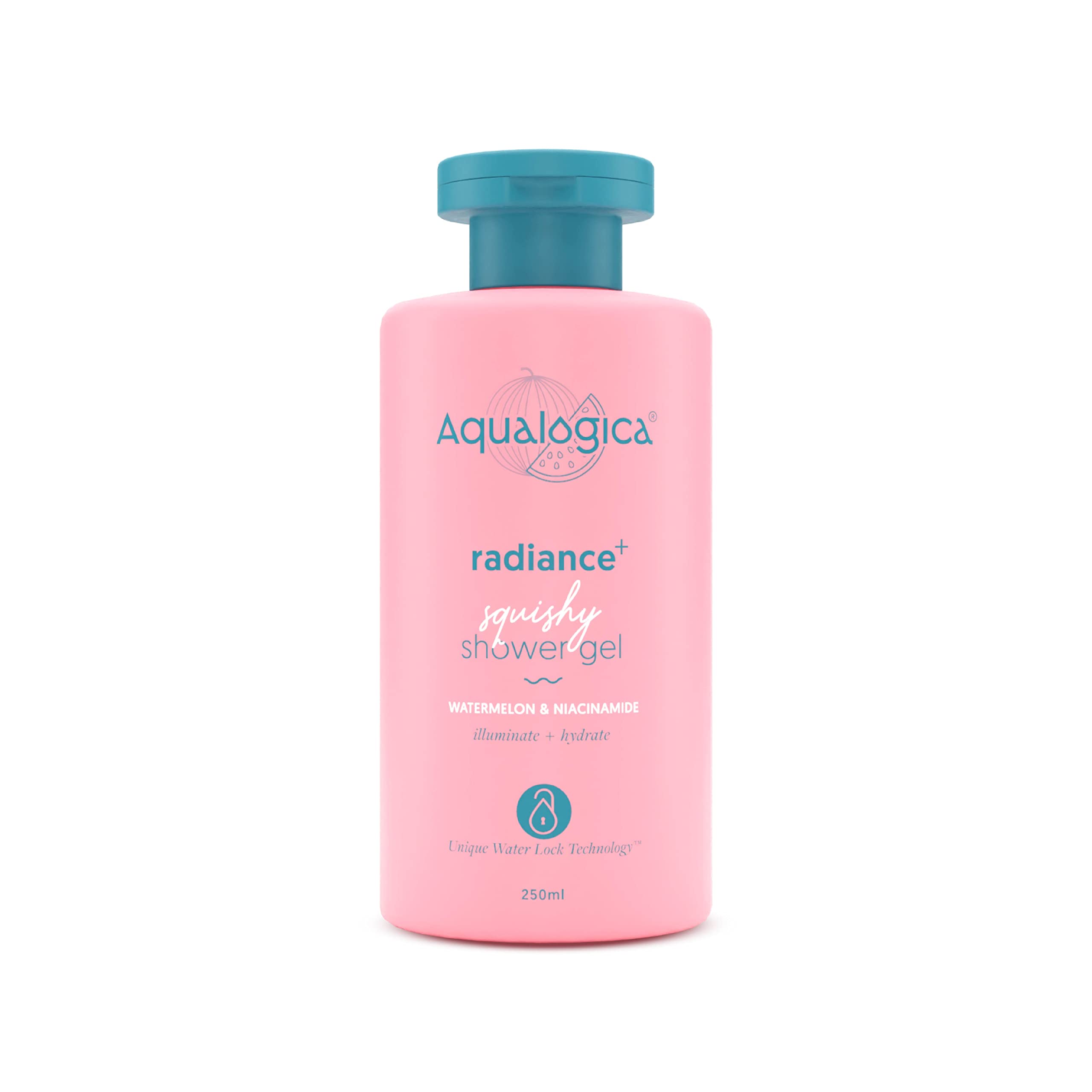 Aqualogica Radiance+ Squishy Shower Gel with Watermelon & Niacinamide | Relieves Dryness & Retains Moisture | Unisex Body Wash f