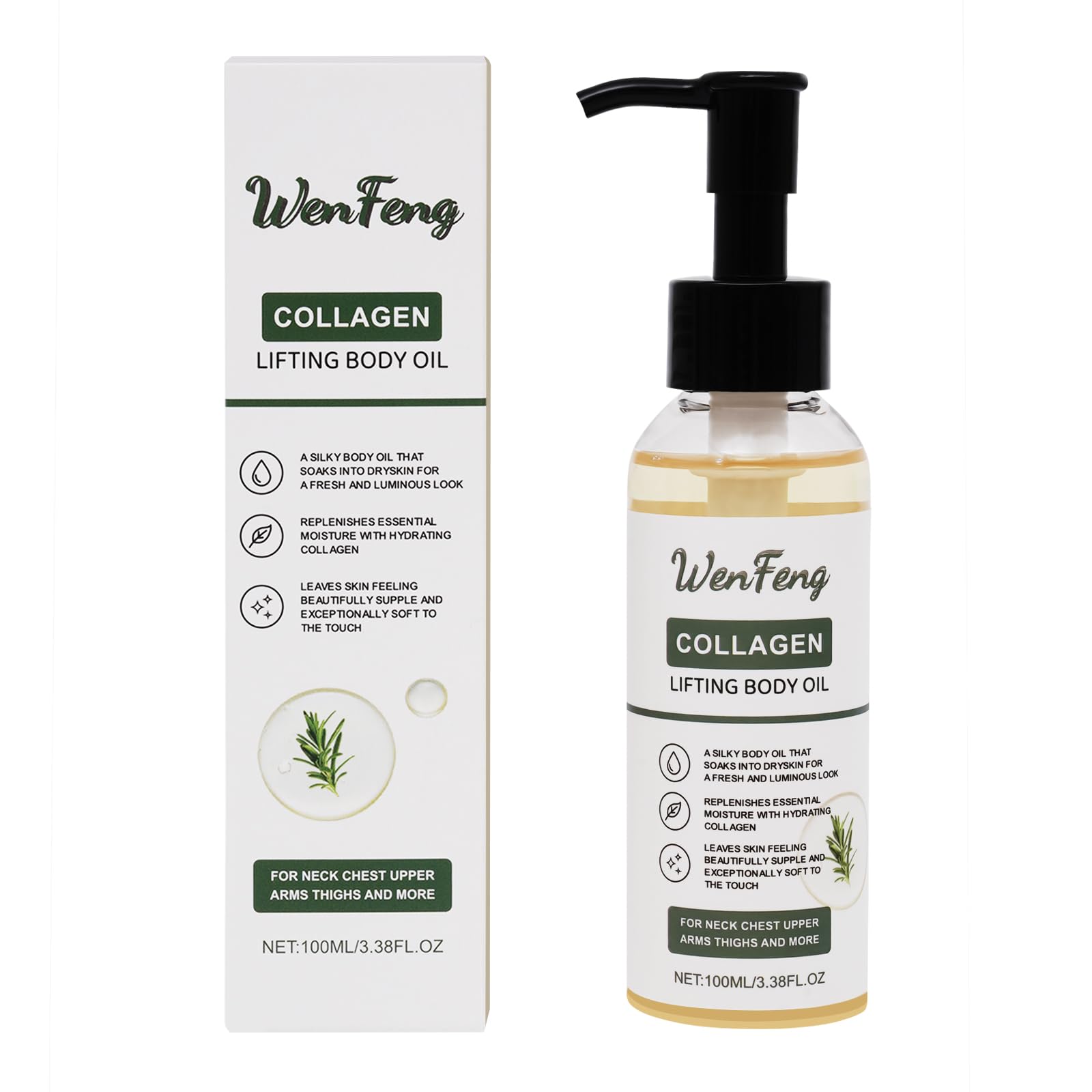 WenFeng Collagen Lifting Body Oil Firming Moisturizer 100ml