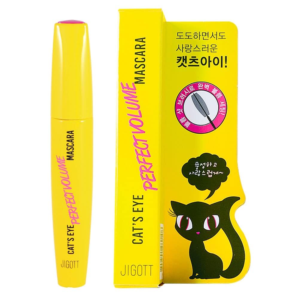 Jigott Cat's Eye Perfect Volume Mascara 0.42oz/12g - Long Lashes for Feminine and Charming Look (Perfect Volume Mascara)